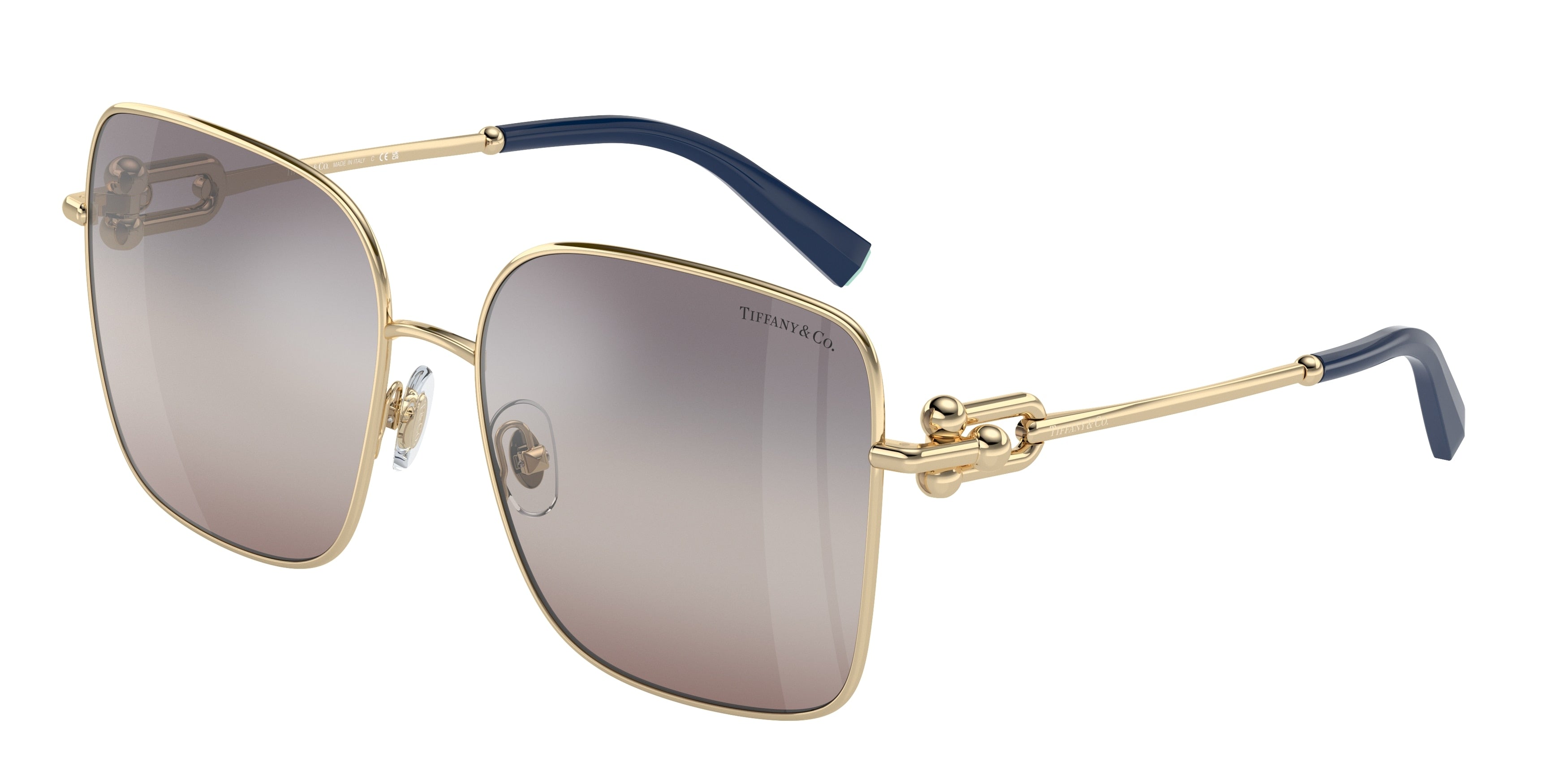 Tiffany TF3094 Square Sunglasses 6200MZ-Pale Gold 58-140-16 - Color Map Gold
