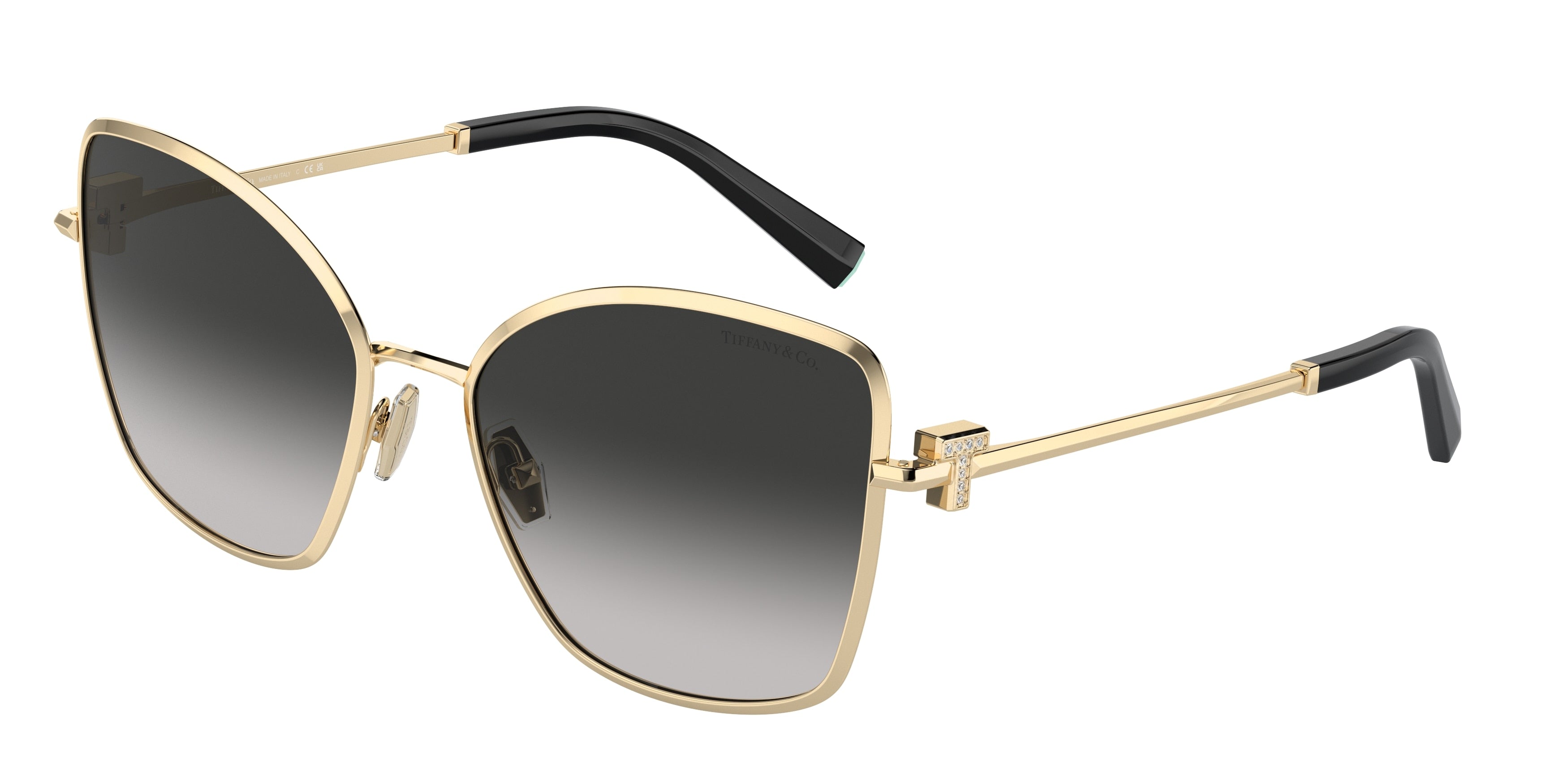 Tiffany TF3102B Butterfly Sunglasses 60213C-Pale Gold 58-140-18 - Color Map Gold