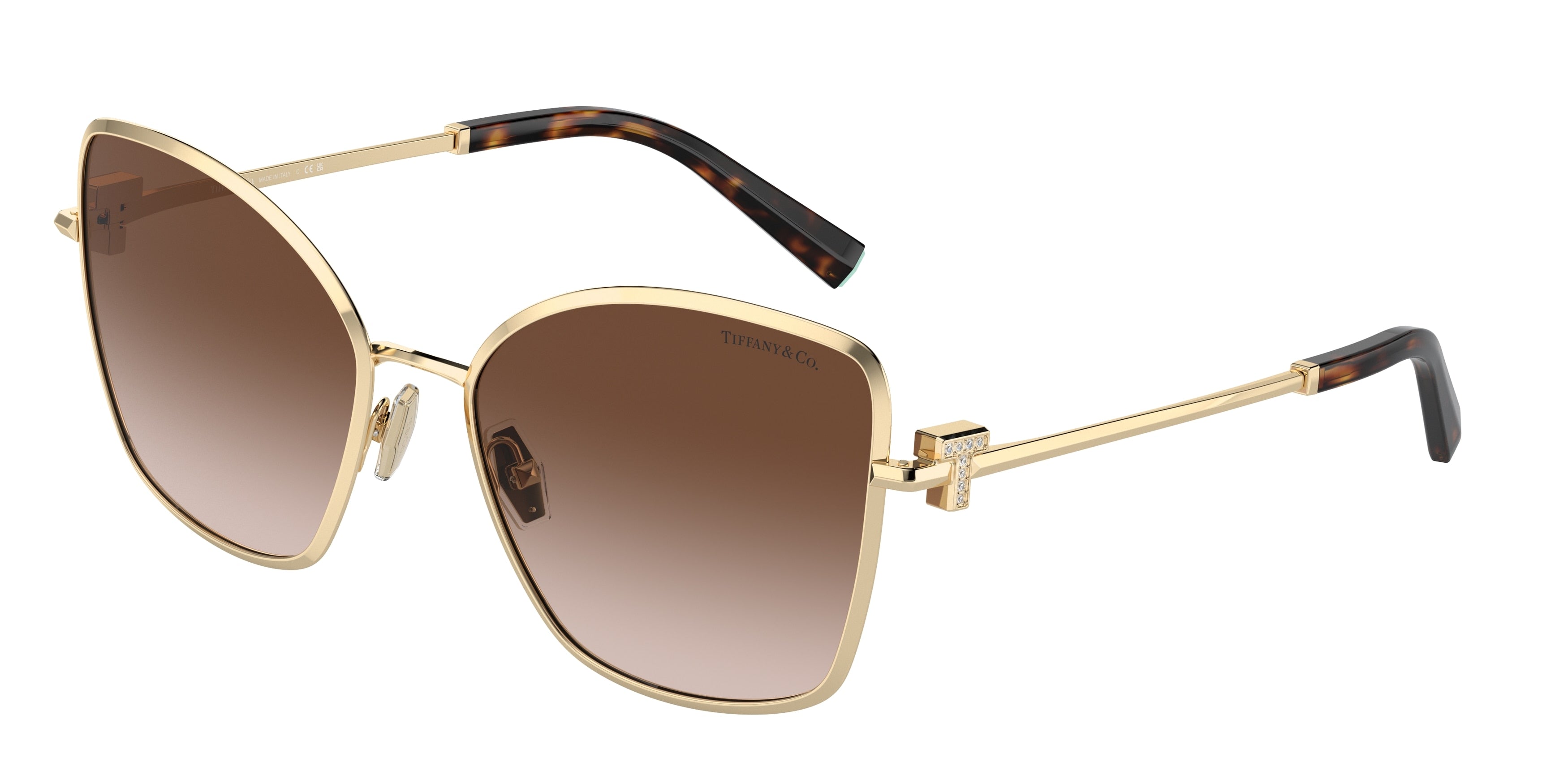Tiffany TF3102B Butterfly Sunglasses 61893B-Pale Gold 58-140-18 - Color Map Gold