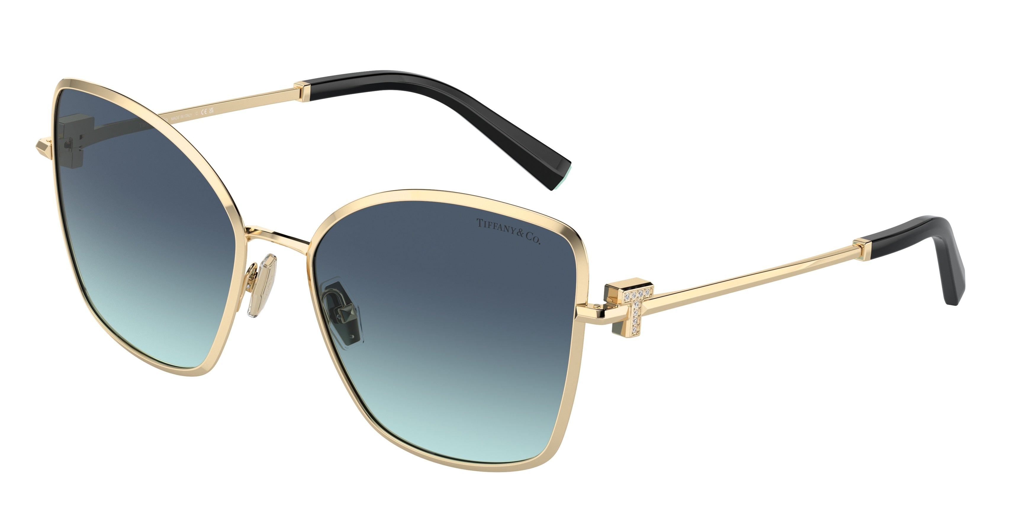 Tiffany TF3102B Butterfly Sunglasses 62029S-Pale Gold 58-140-18 - Color Map Gold