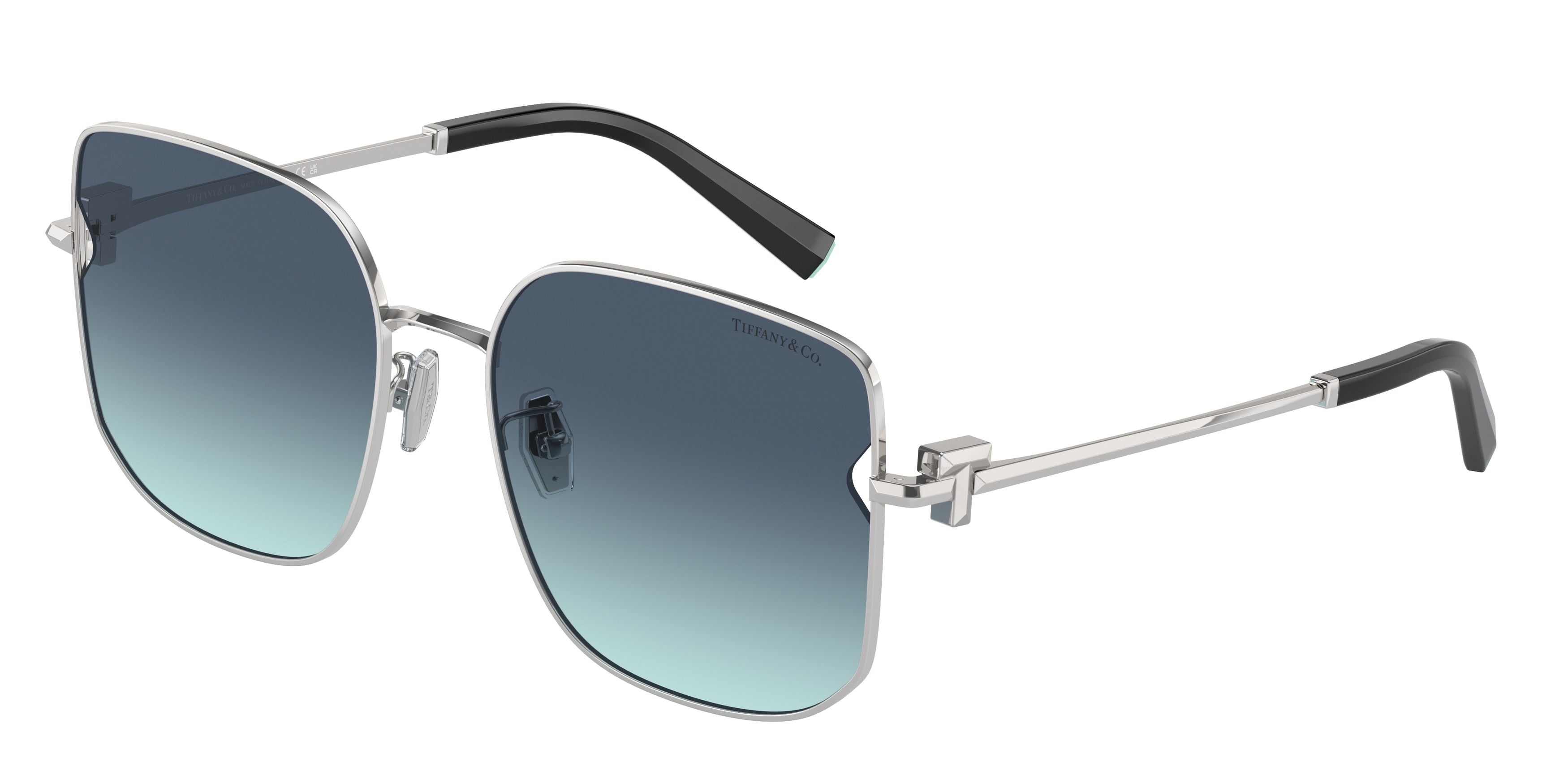 Tiffany TF3105D Square Sunglasses 60019S-Silver 58-140-18 - Color Map Silver