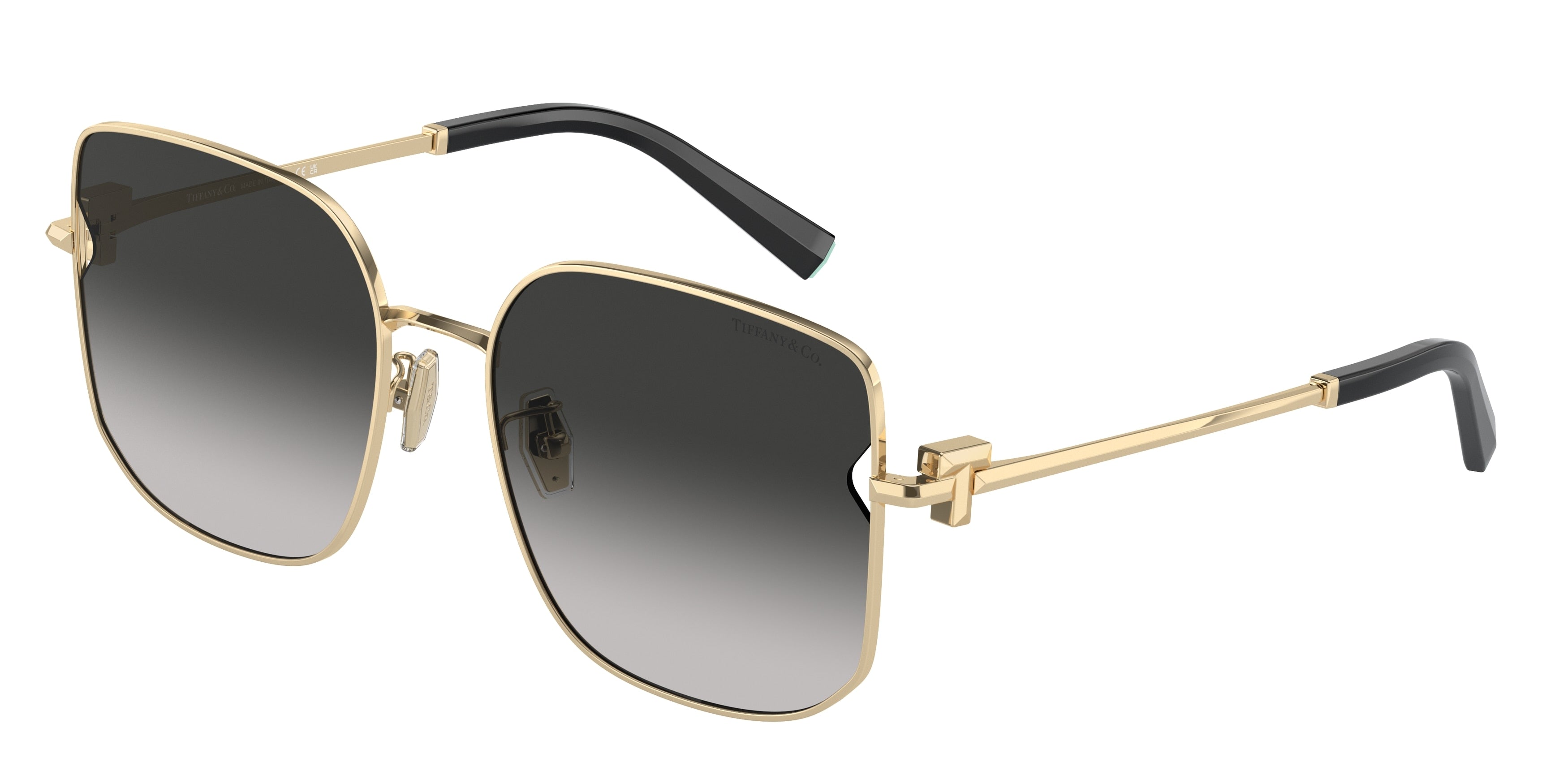 Tiffany TF3105D Square Sunglasses 6021S4-Pale Gold 58-140-18 - Color Map Gold