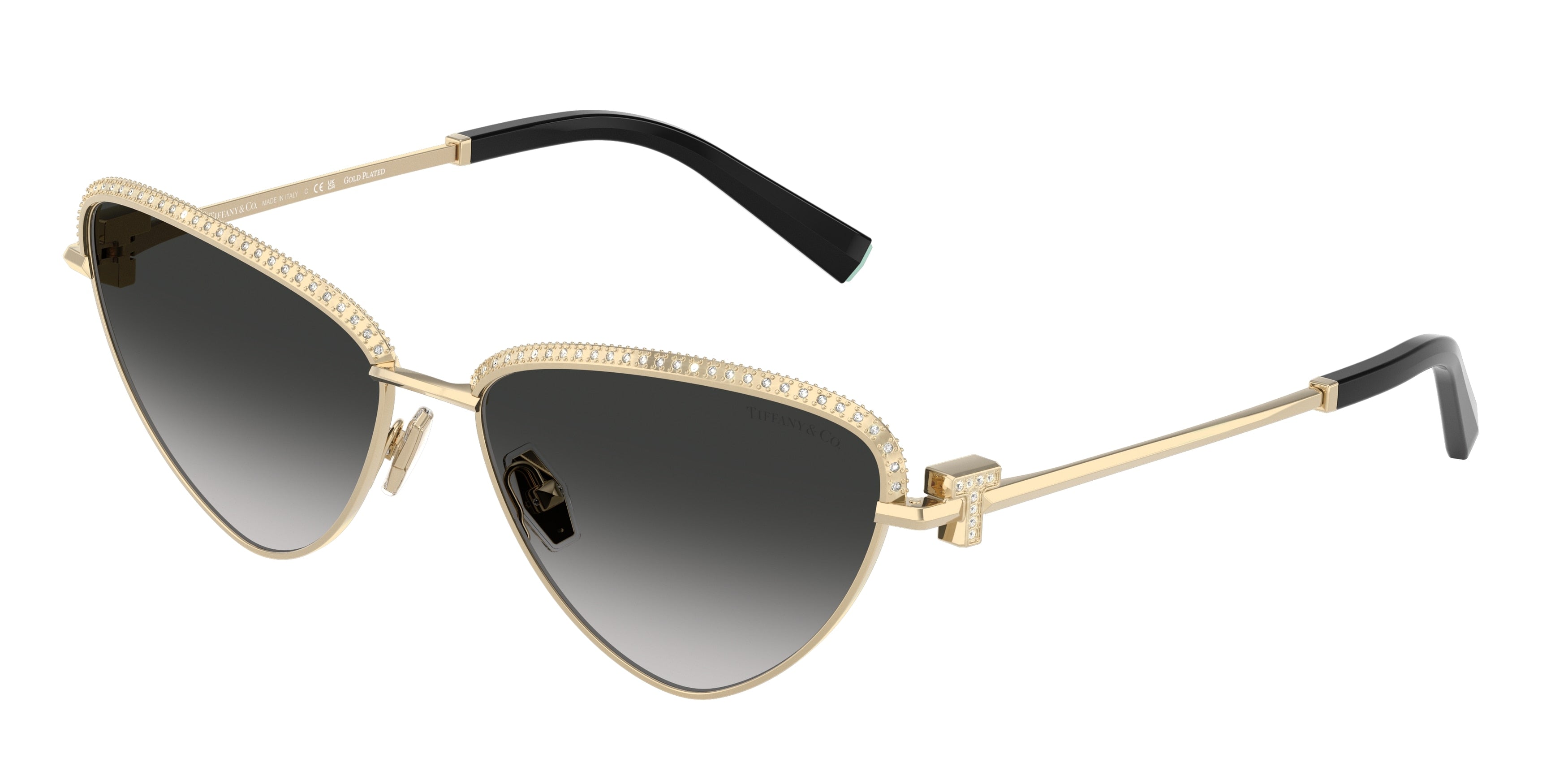Tiffany TF3107KB Irregular Sunglasses 62203C-Pale Gold Plated 59-140-16 - Color Map Gold
