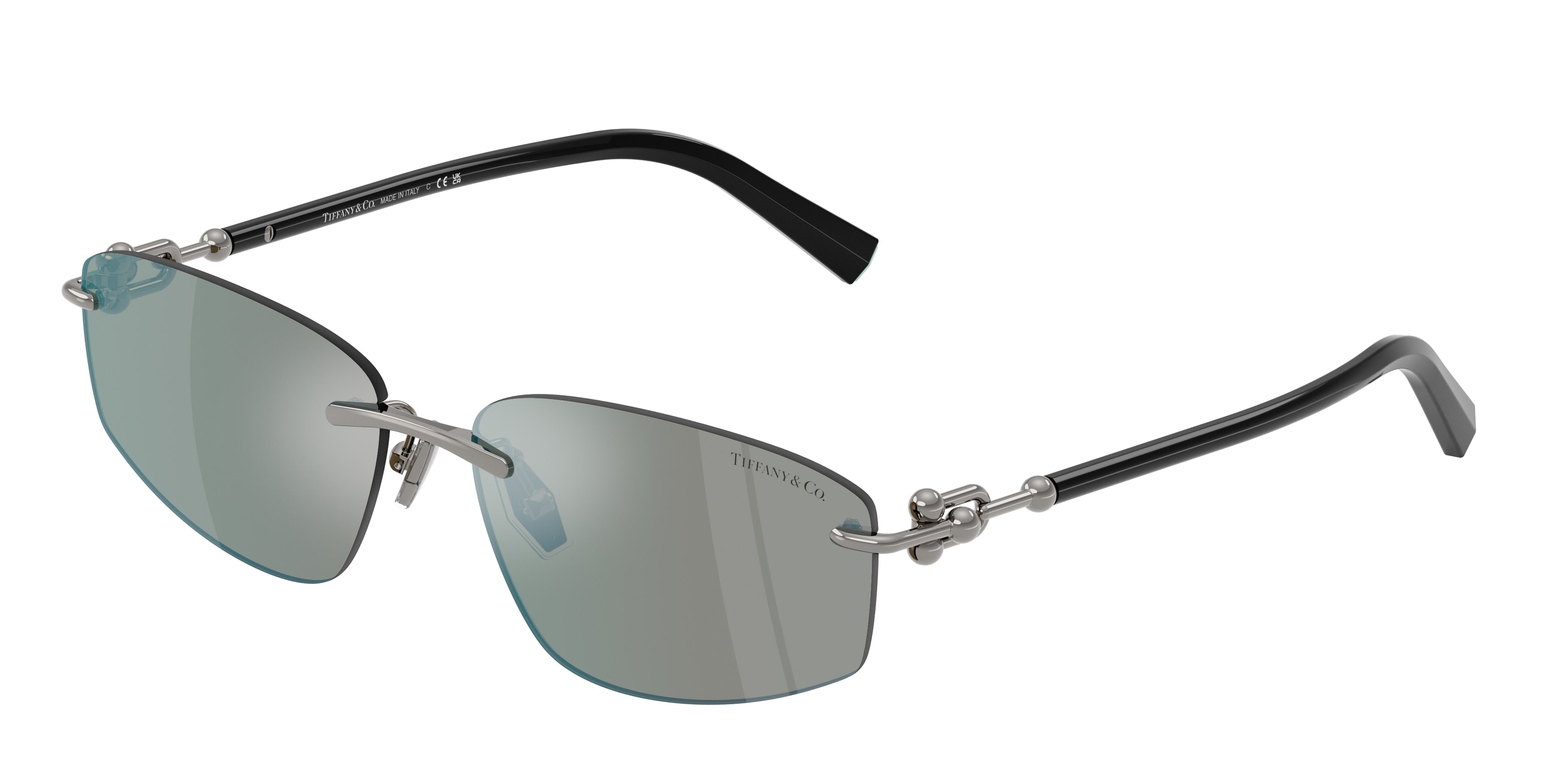 Tiffany TF3114 Irregular Sunglasses  600325-Gunmetal 59-140-15 - Color Map Grey