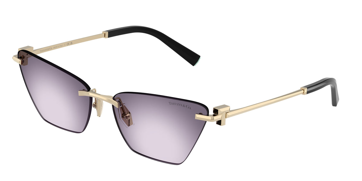 Tiffany TF3120 Butterfly Sunglasses 62438H-Pale Gold 61-140-16 - Color Map Gold