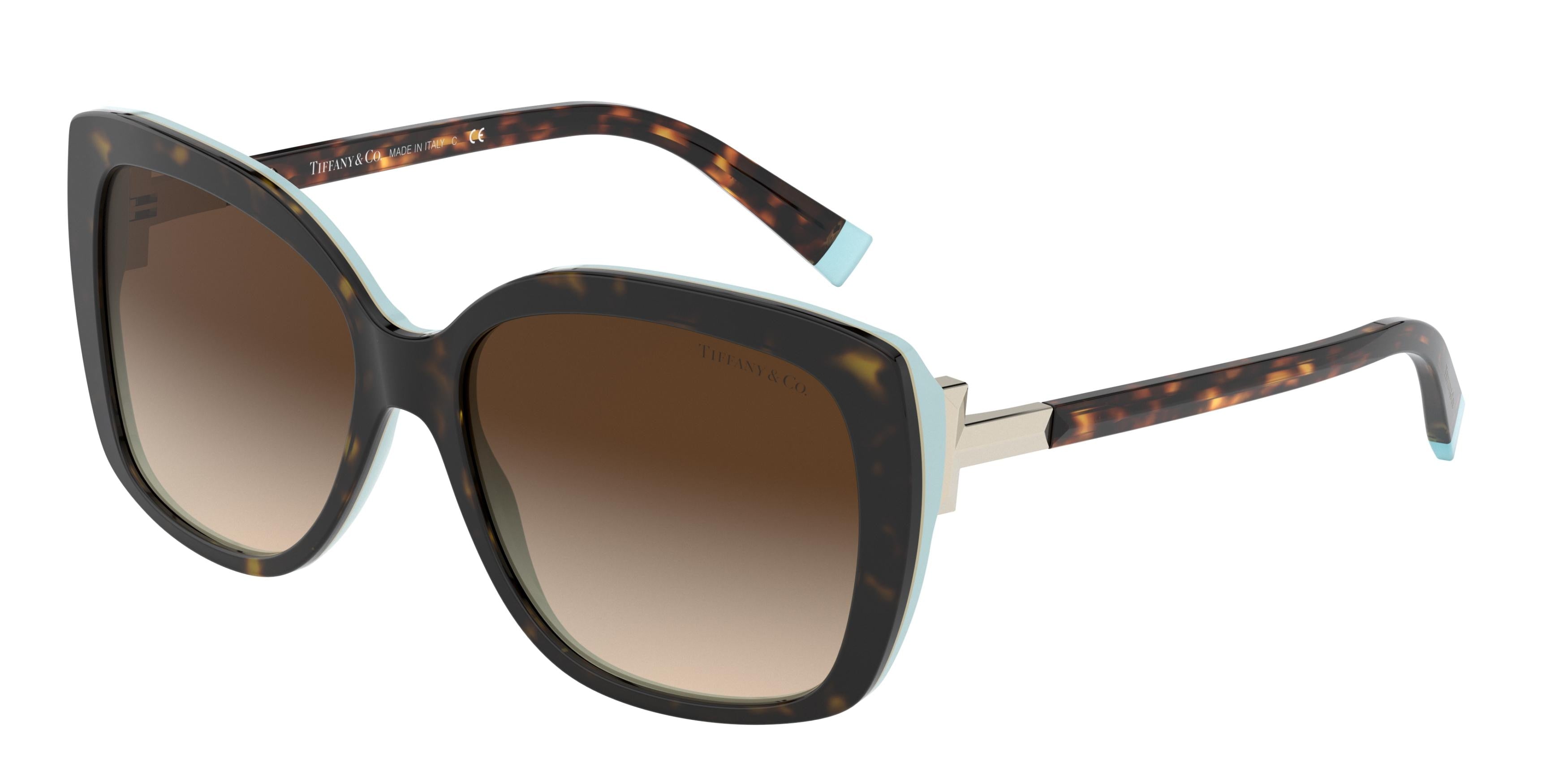 Tiffany TF4171 Square Sunglasses 81343B-Havana 57-140-16 - Color Map Tortoise