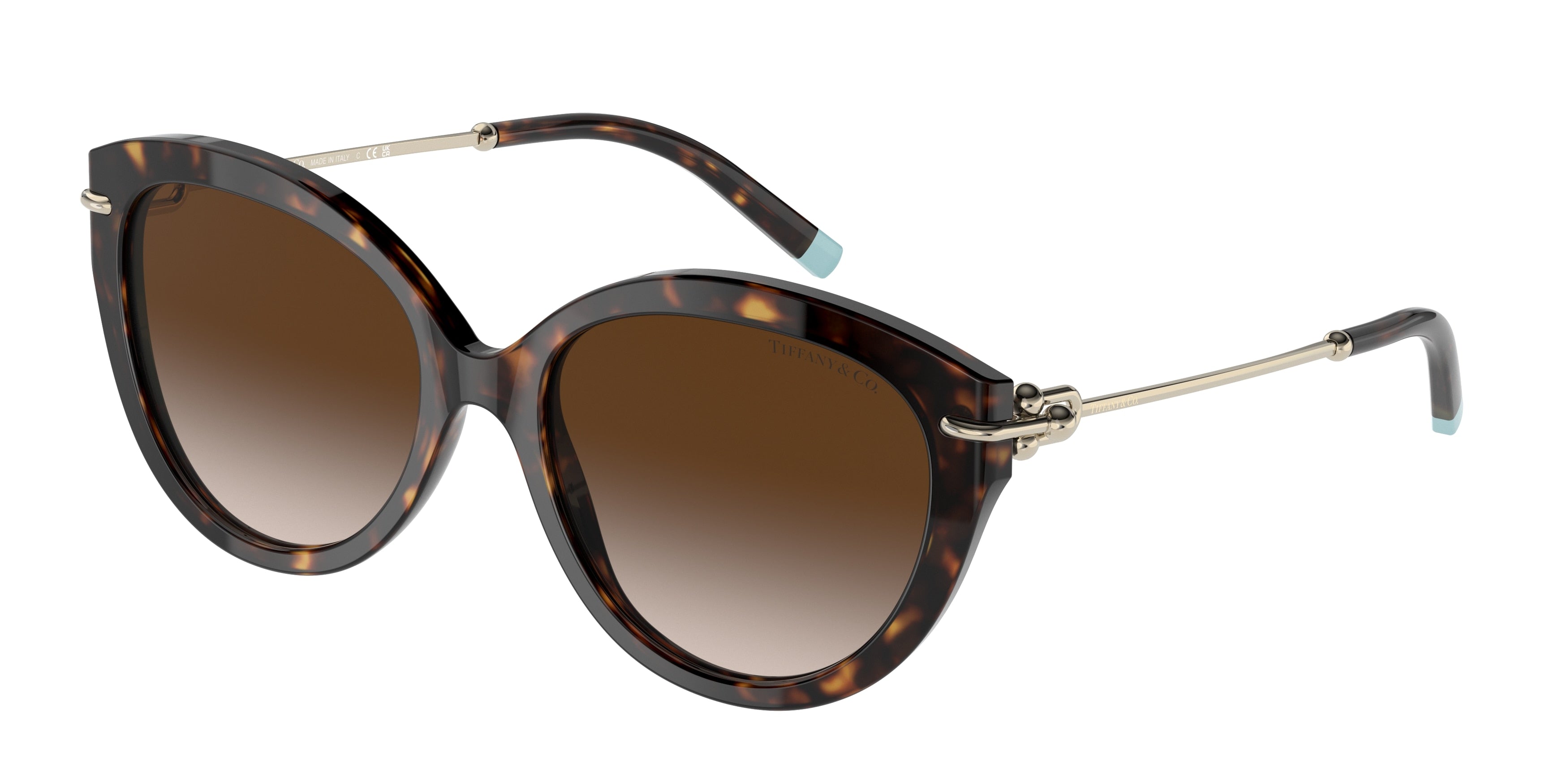 Tiffany TF4187 Oval Sunglasses  80153B-Havana 55-140-18 - Color Map Tortoise