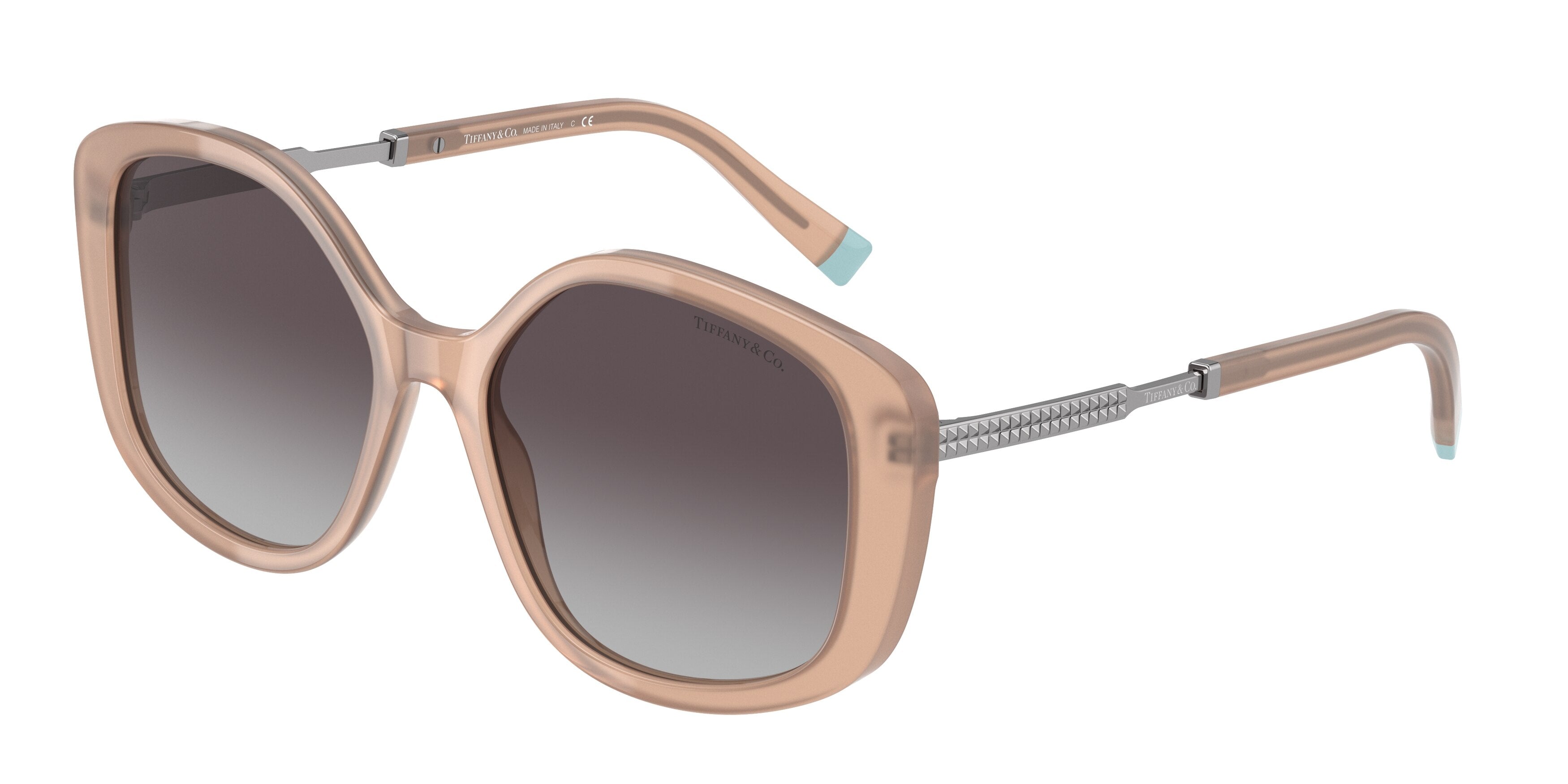Tiffany TF4192 Irregular Sunglasses 82683C-Opal Nude 54-145-17 - Color Map Pink