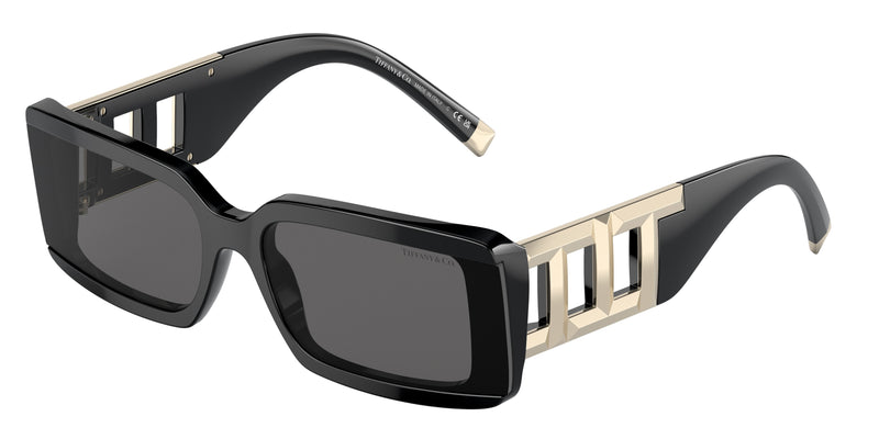 Tiffany TF4197 Rectangle Sunglasses 8001S4-Black 62-140-17 - Color Map Black