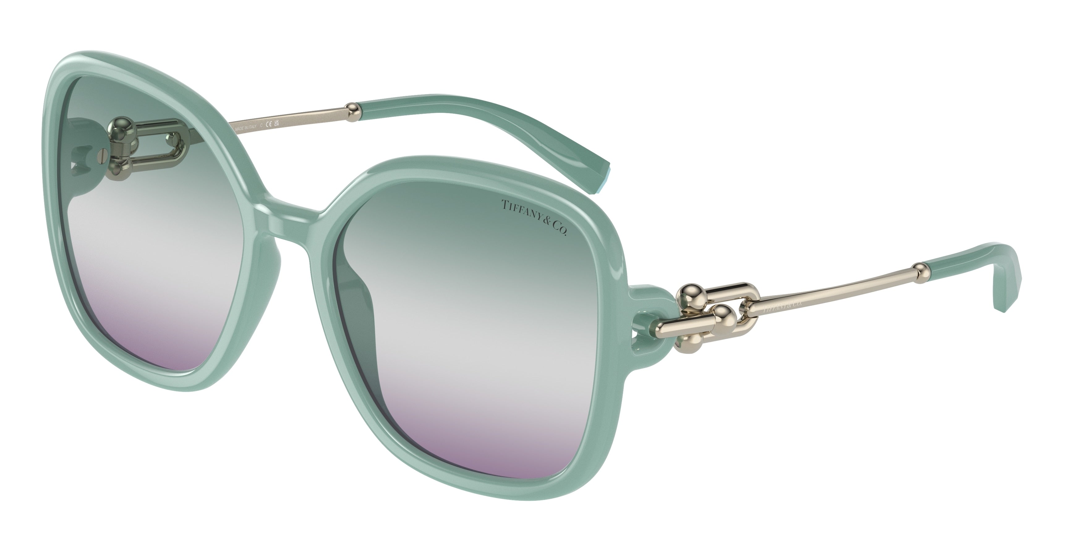 Tiffany TF4202U Square Sunglasses 8379EL-Canton 57-135-19 - Color Map Green