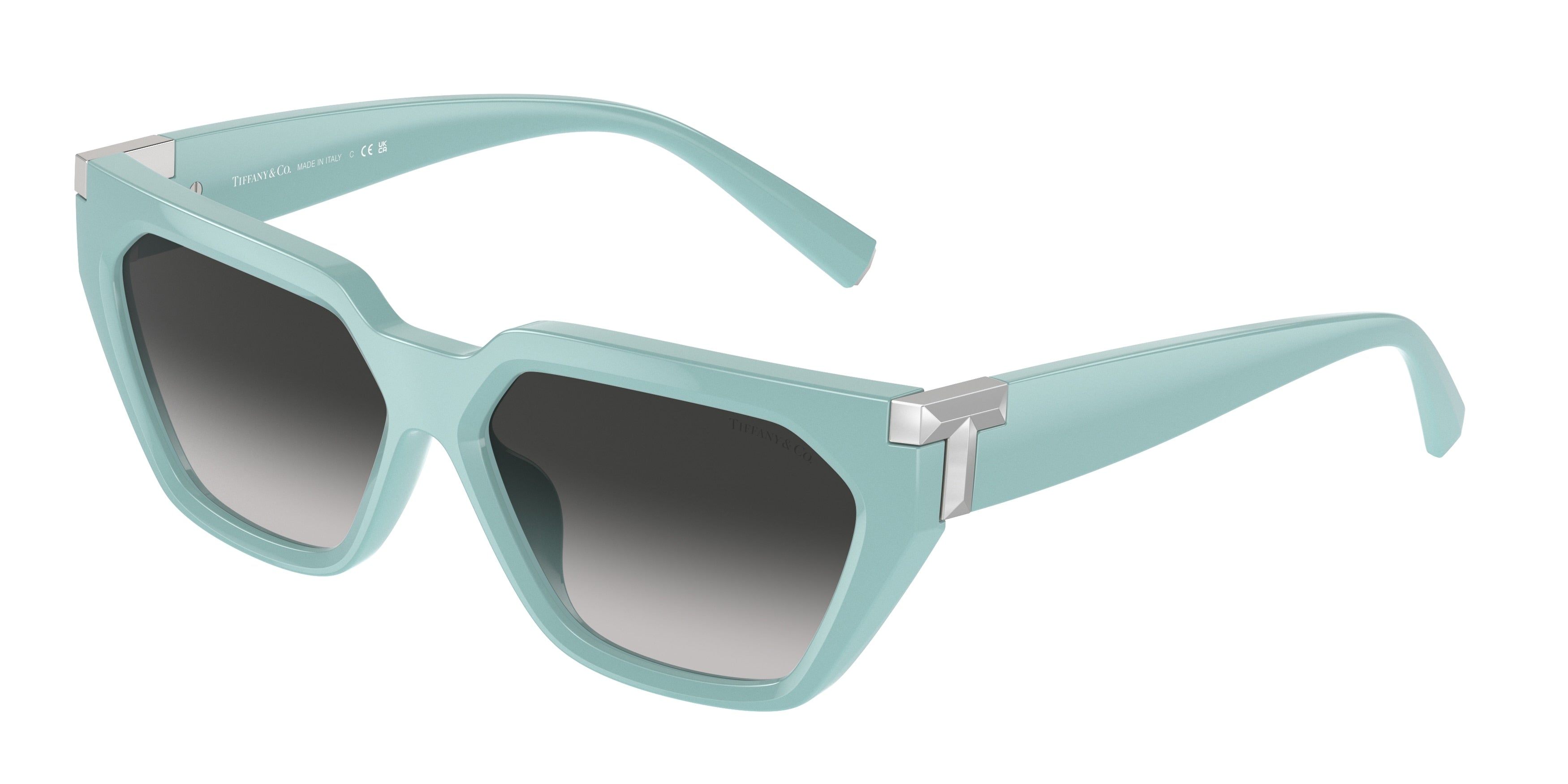 Tiffany TF4205U Irregular Sunglasses 83883C-Tiffany Blue 56-140-14 - Color Map Blue