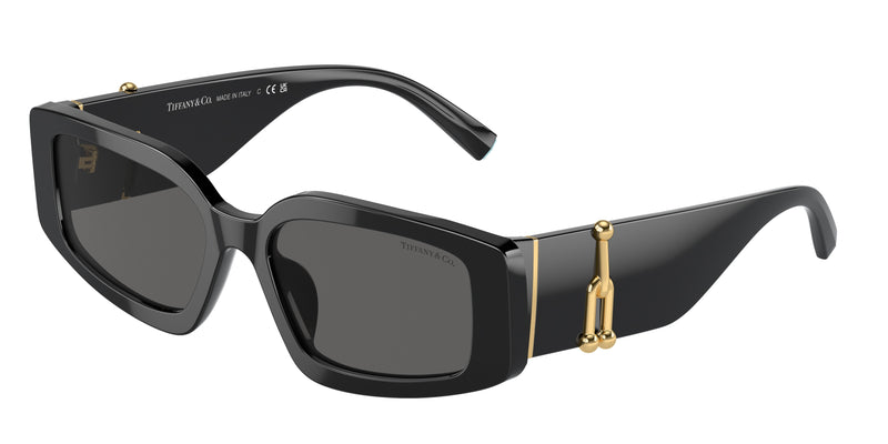 Tiffany TF4208U Rectangle Sunglasses 8001S4-Black 54-140-17 - Color Map Black