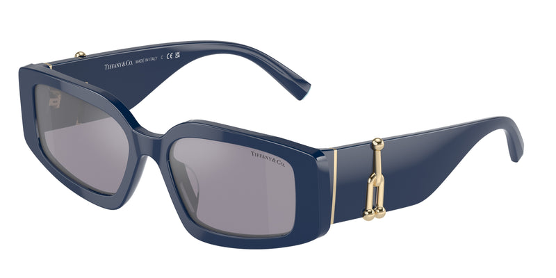 Tiffany TF4208U Rectangle Sunglasses 83852S-Spectrum Blue 54-140-17 - Color Map Blue