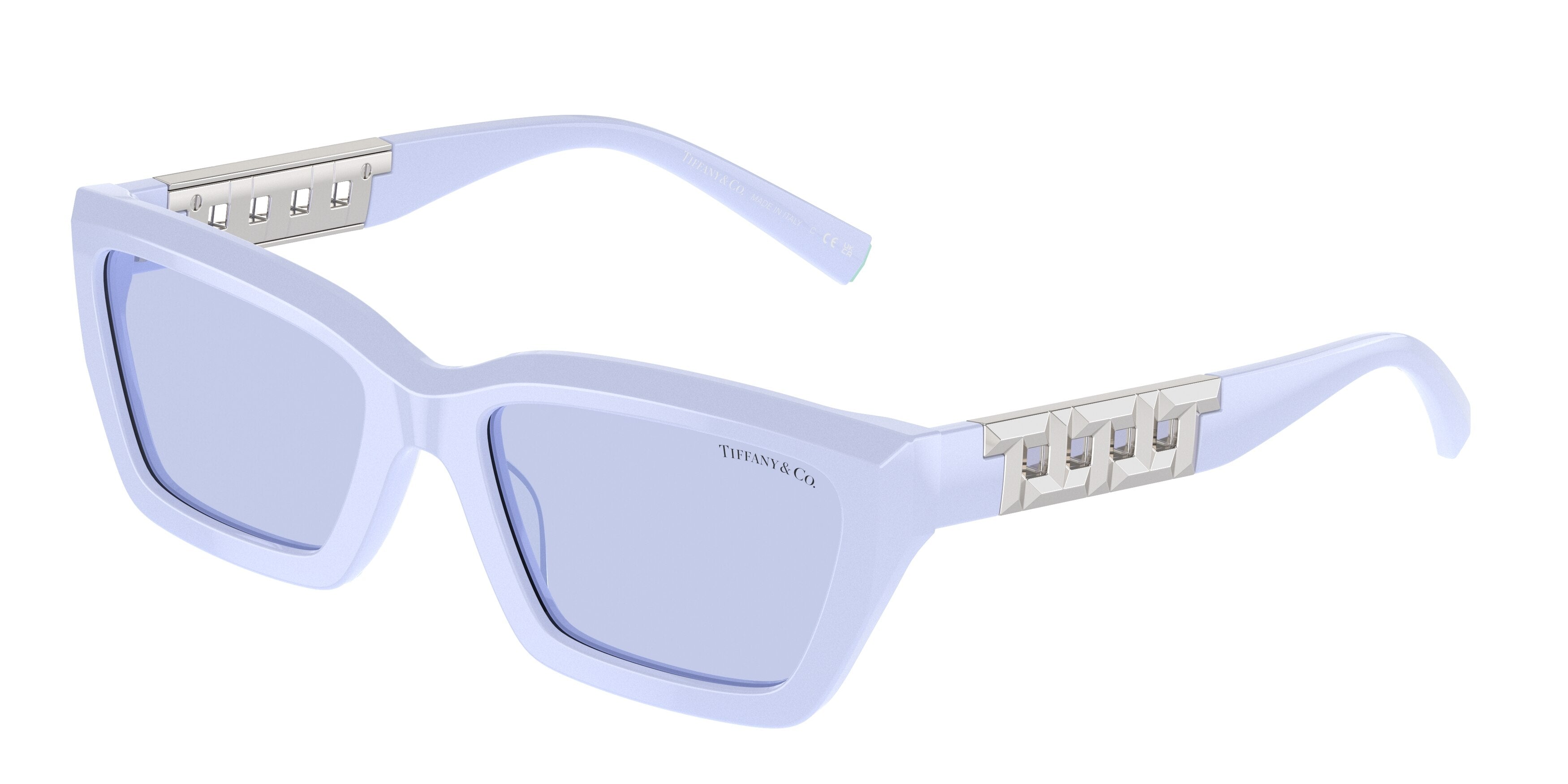 Tiffany TF4213F Rectangle Sunglasses 83971A-Violet 54-140-18 - Color Map Violet