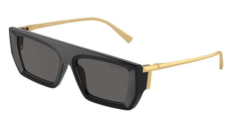 Tiffany TF4214U Rectangle Sunglasses 8001S4-Black 54-130-16 - Color Map Black