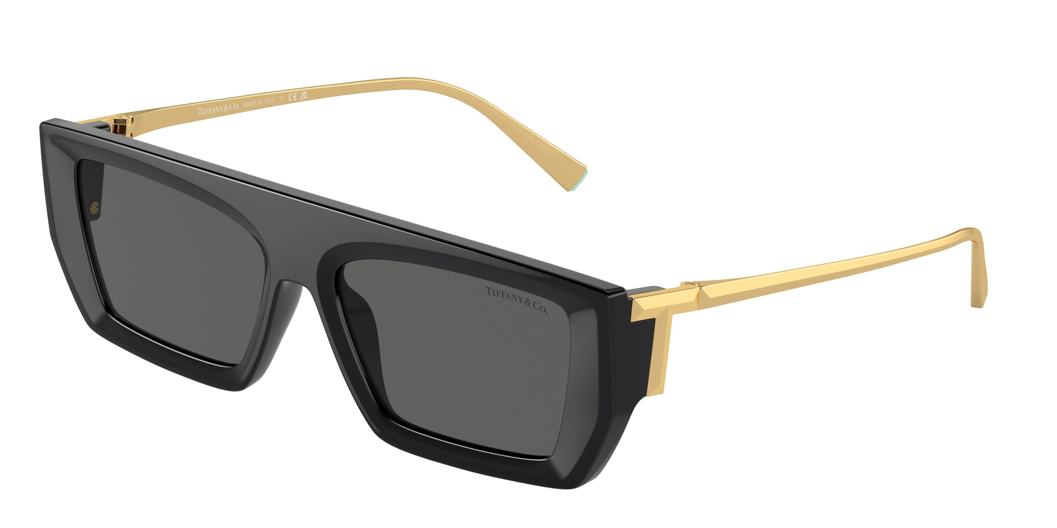 Tiffany TF4214U Rectangle Sunglasses 8001S4-Black 54-130-16 - Color Map Black