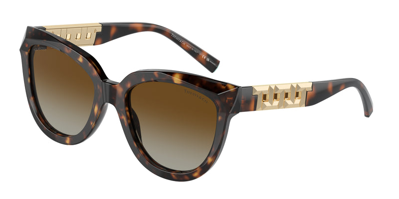 Tiffany TF4215F Cat Eye Sunglasses 8015T5-Havana 53-140-19 - Color Map Tortoise