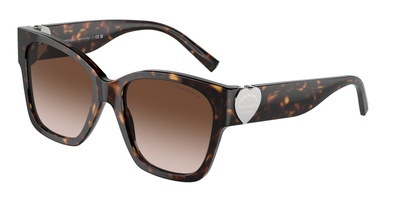 Tiffany TF4216F Square Sunglasses 80153B-Havana 54-135-18 - Color Map Tortoise