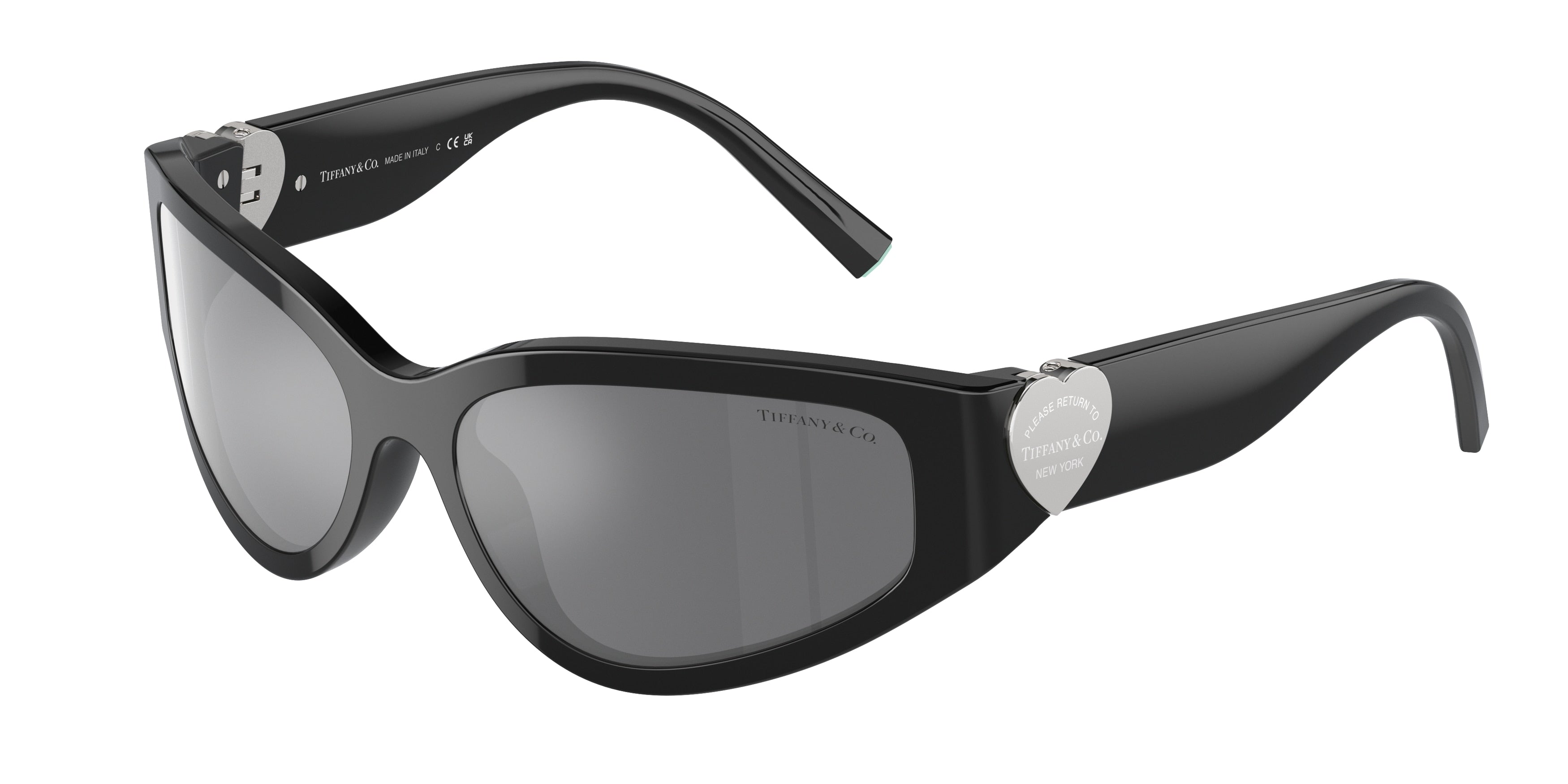 Tiffany TF4217 Irregular Sunglasses 80016G-Black 59-125-16 - Color Map Black