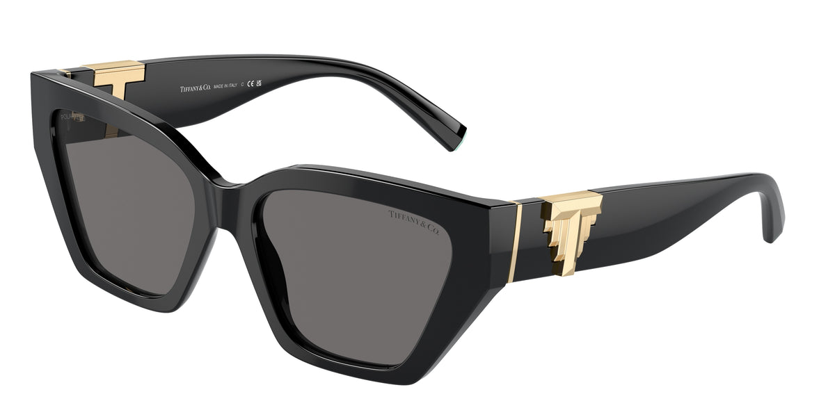 Tiffany TF4218 Cat Eye Sunglasses 800181-Black 55-140-17 - Color Map Black