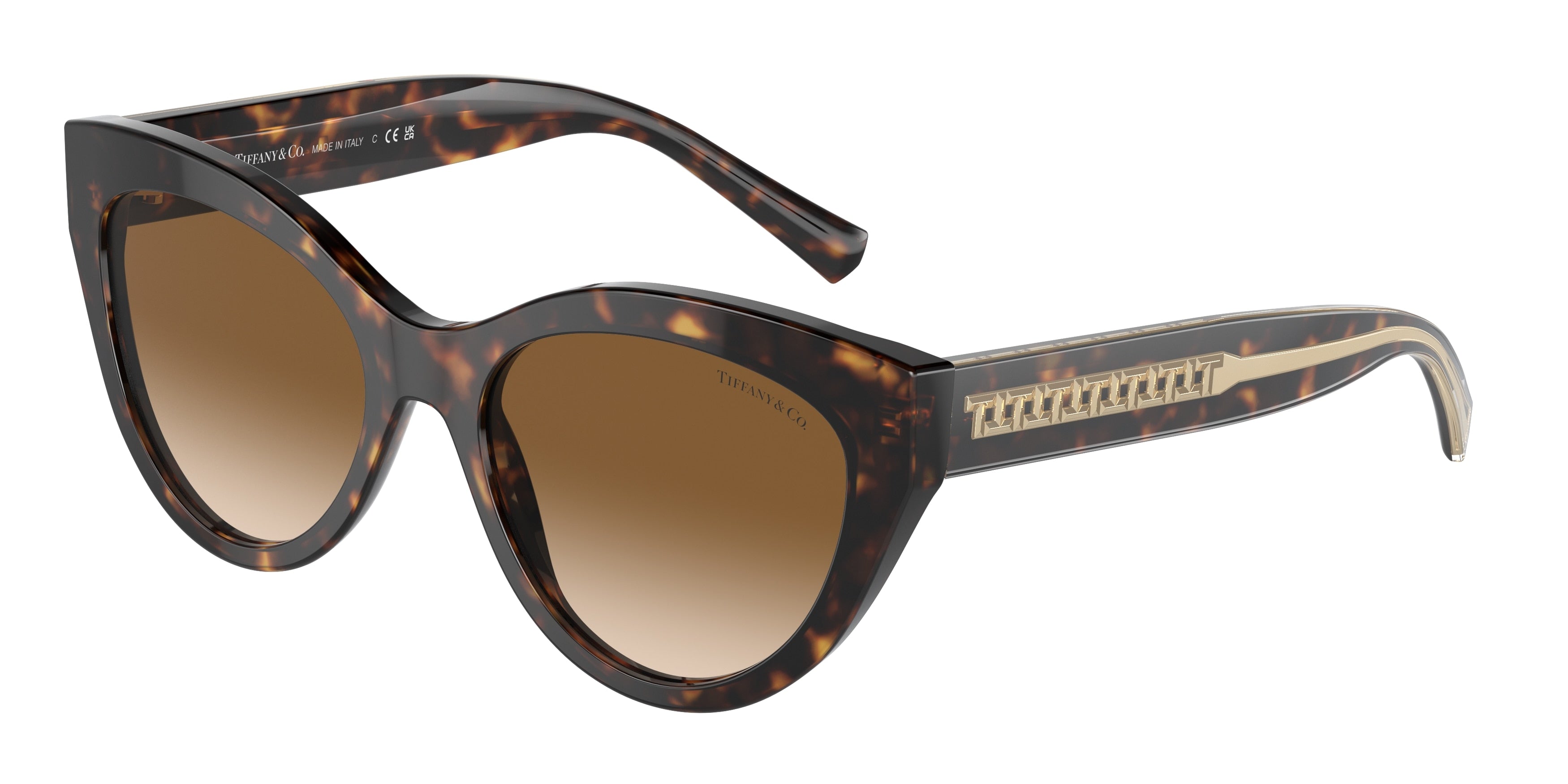 Tiffany TF4220F Cat Eye Sunglasses 801551-Havana 54-140-18 - Color Map Tortoise