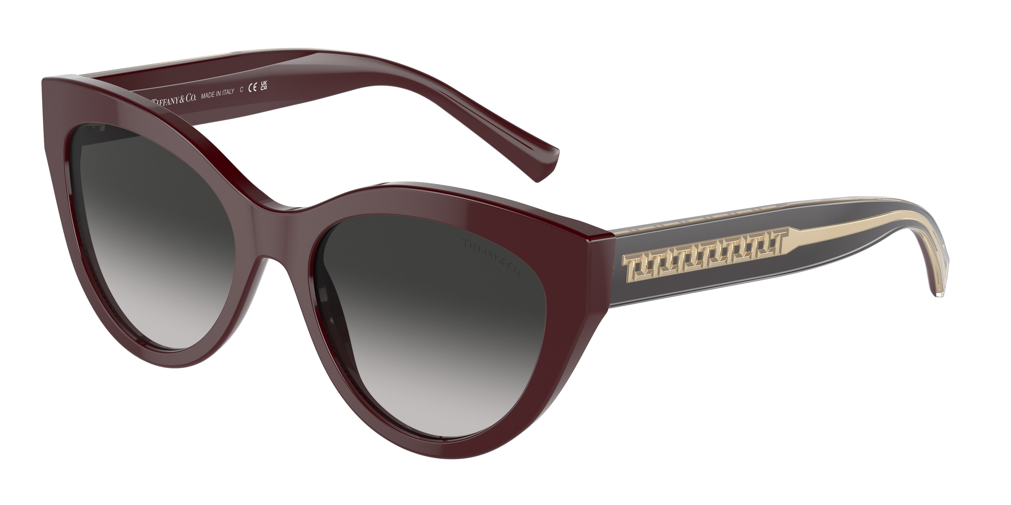 Tiffany TF4220 Cat Eye Sunglasses 83893C-Burgundy 54-140-18 - Color Map Violet