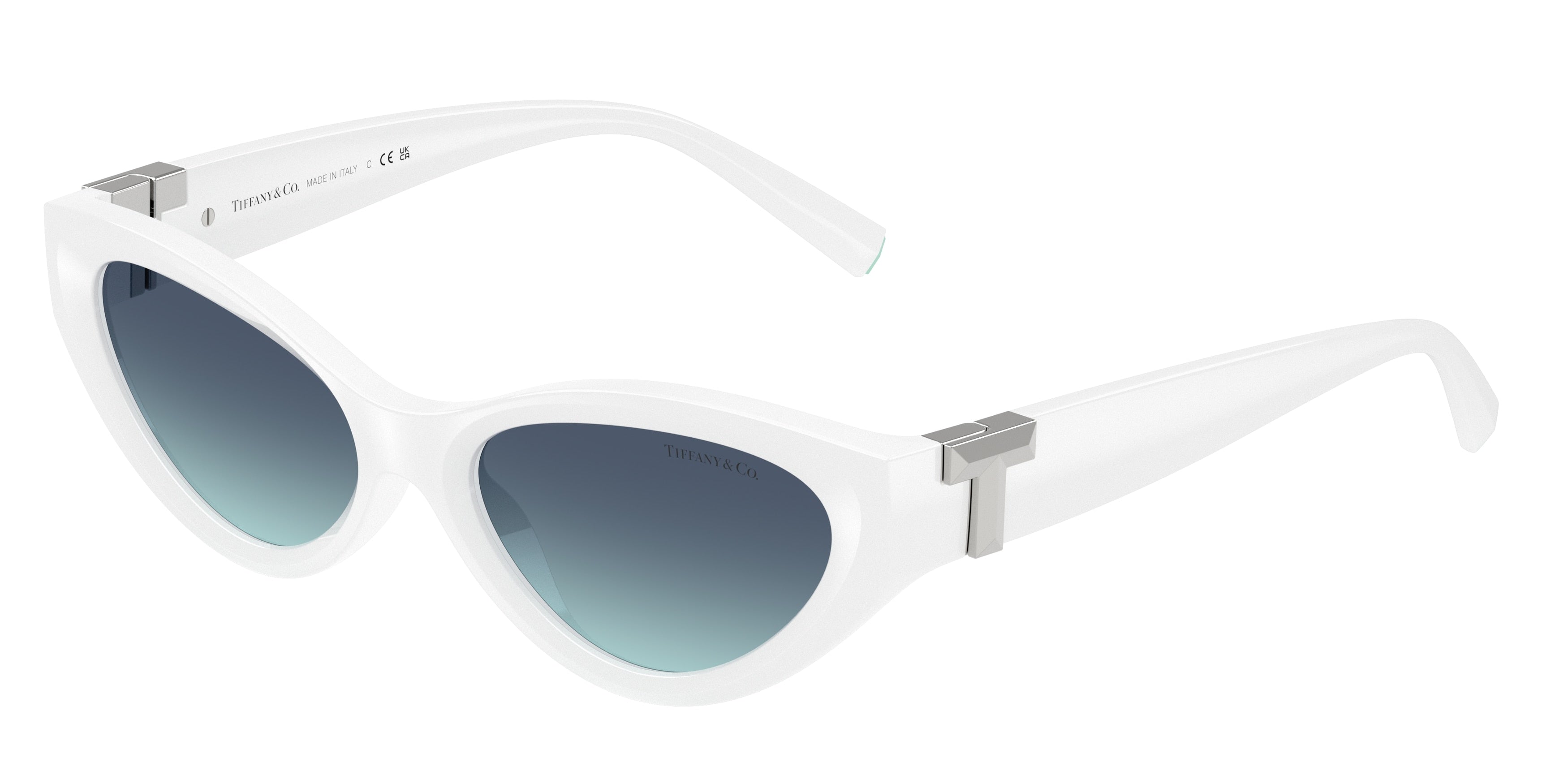 Tiffany TF4225U Oval Sunglasses  83929S-Bright White 54-140-17 - Color Map White