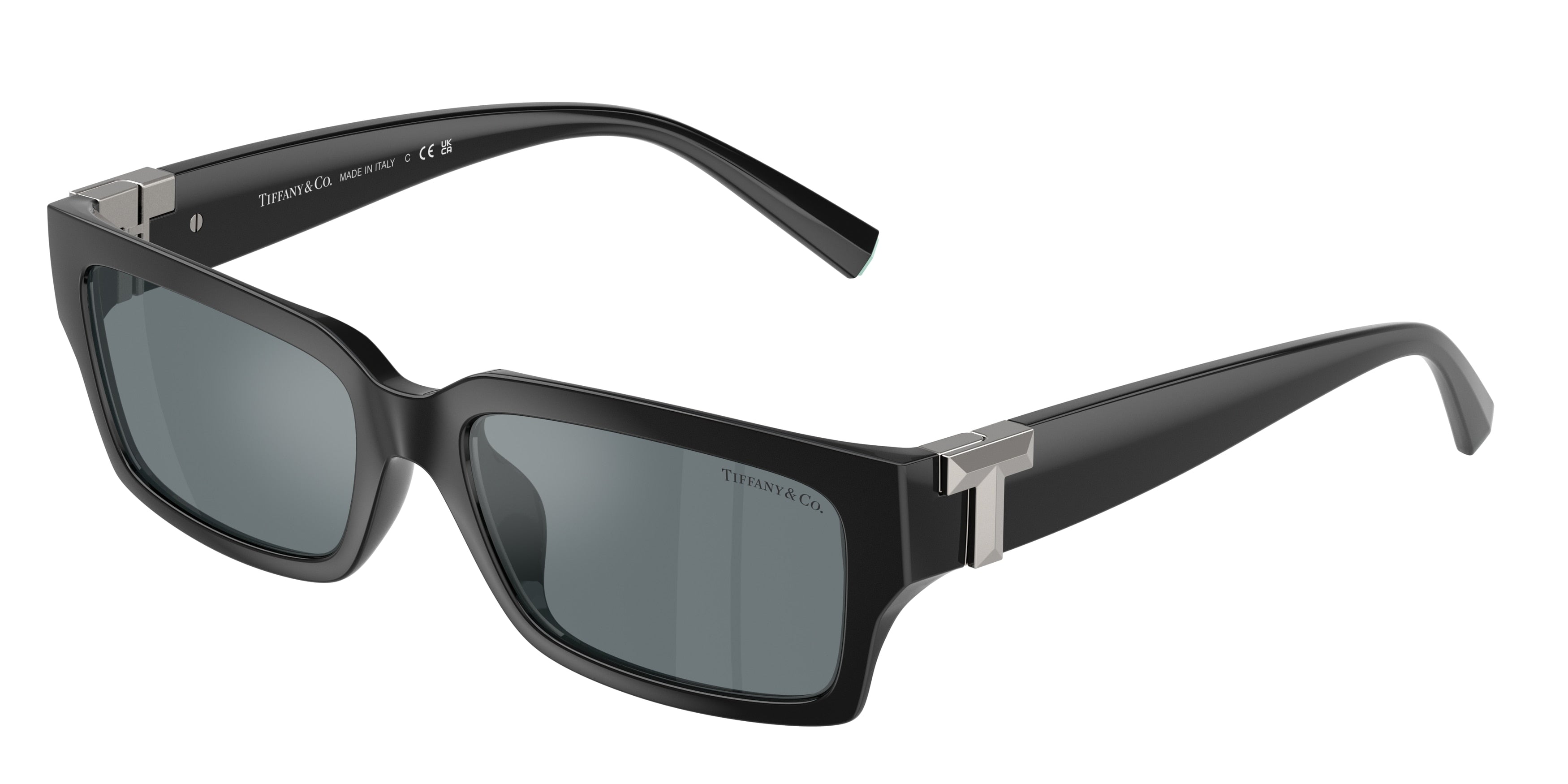 Tiffany TF4226U Rectangle Sunglasses 80016G-Black 56-140-17 - Color Map Black