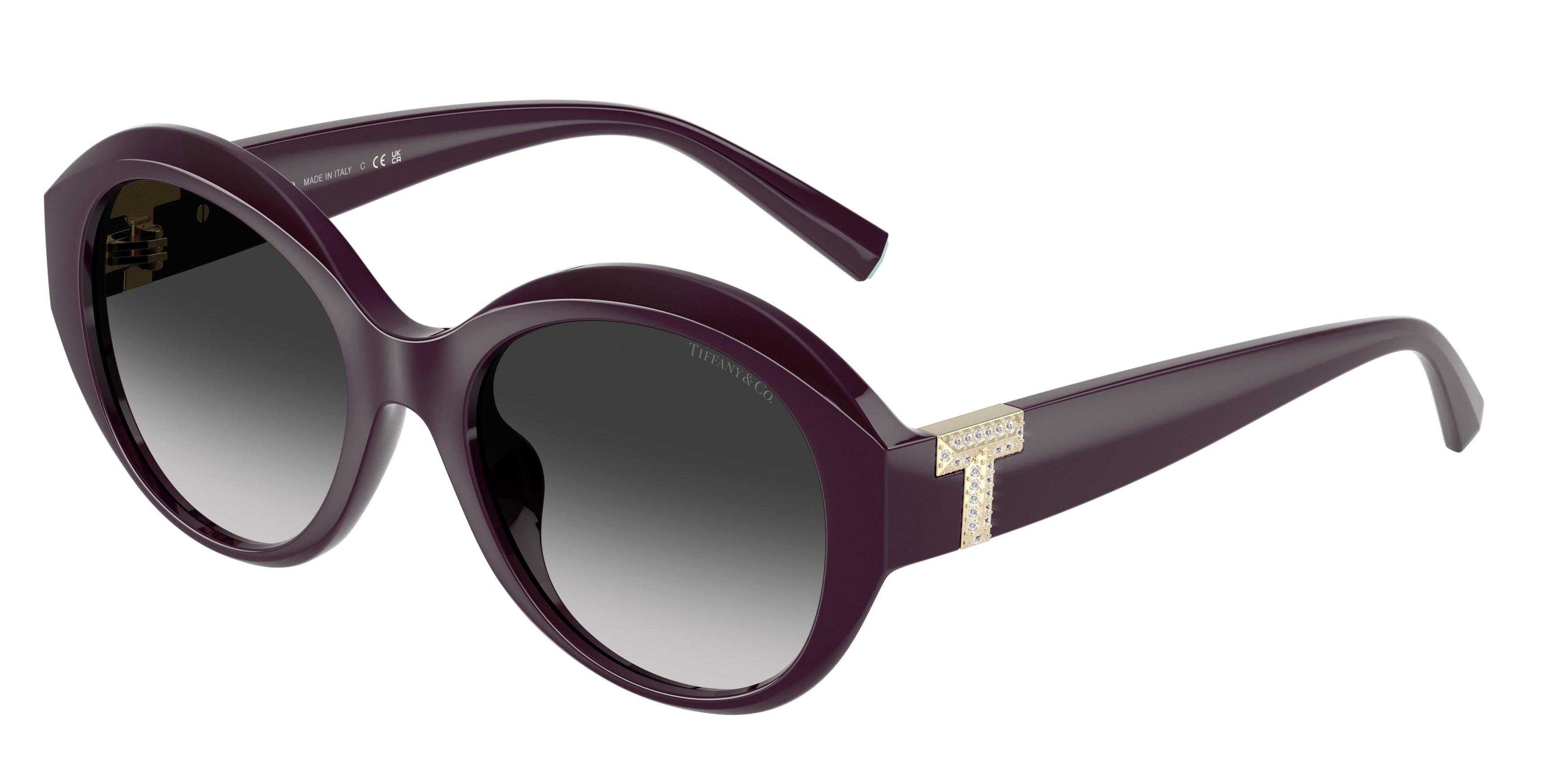 Tiffany TF4227BU Round Sunglasses  84273C-Deep Kunzite 53-140-19 - Color Map Black