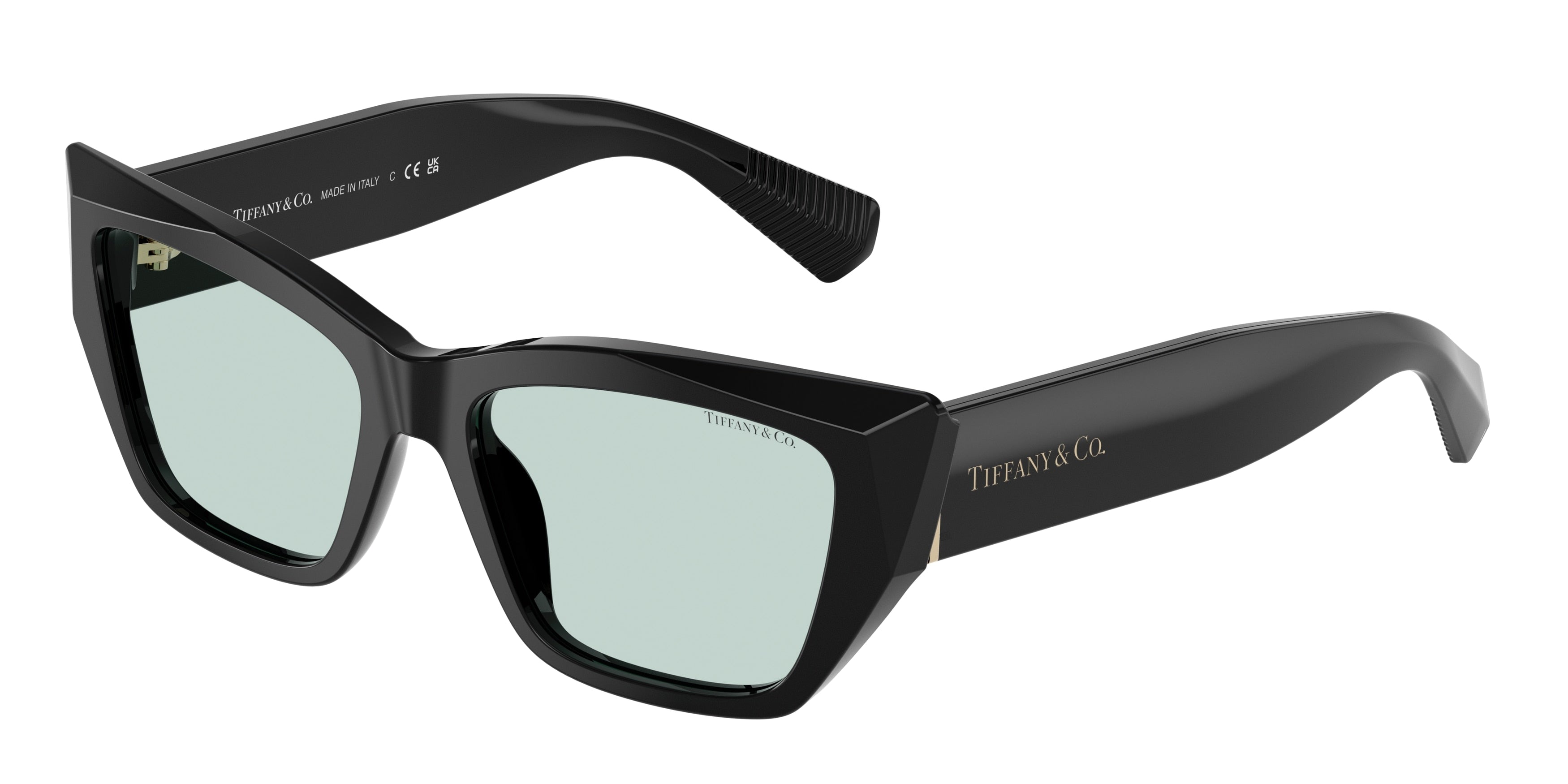 Tiffany TF4230F Cat Eye Sunglasses 8001D9-Black 54-140-17 - Color Map Black