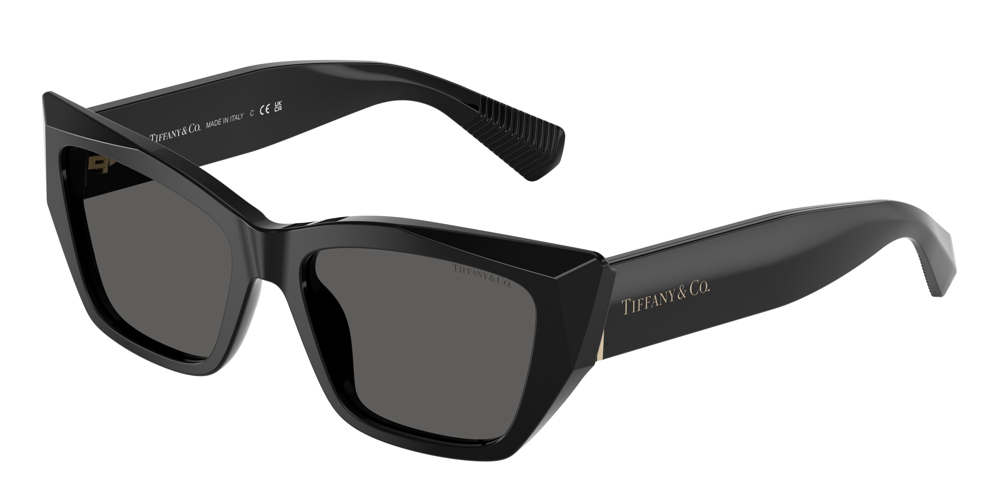 Tiffany TF4230 Cat Eye Sunglasses  8001S4-Black 54-140-17 - Color Map Black