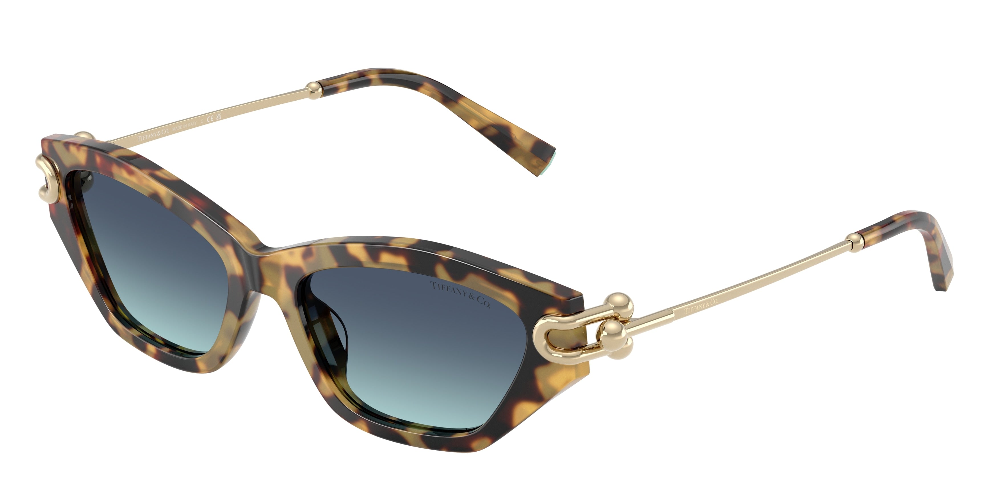 Tiffany TF4231U Cat Eye Sunglasses 80649S-Yellow Havana 53-140-17 - Color Map Tortoise