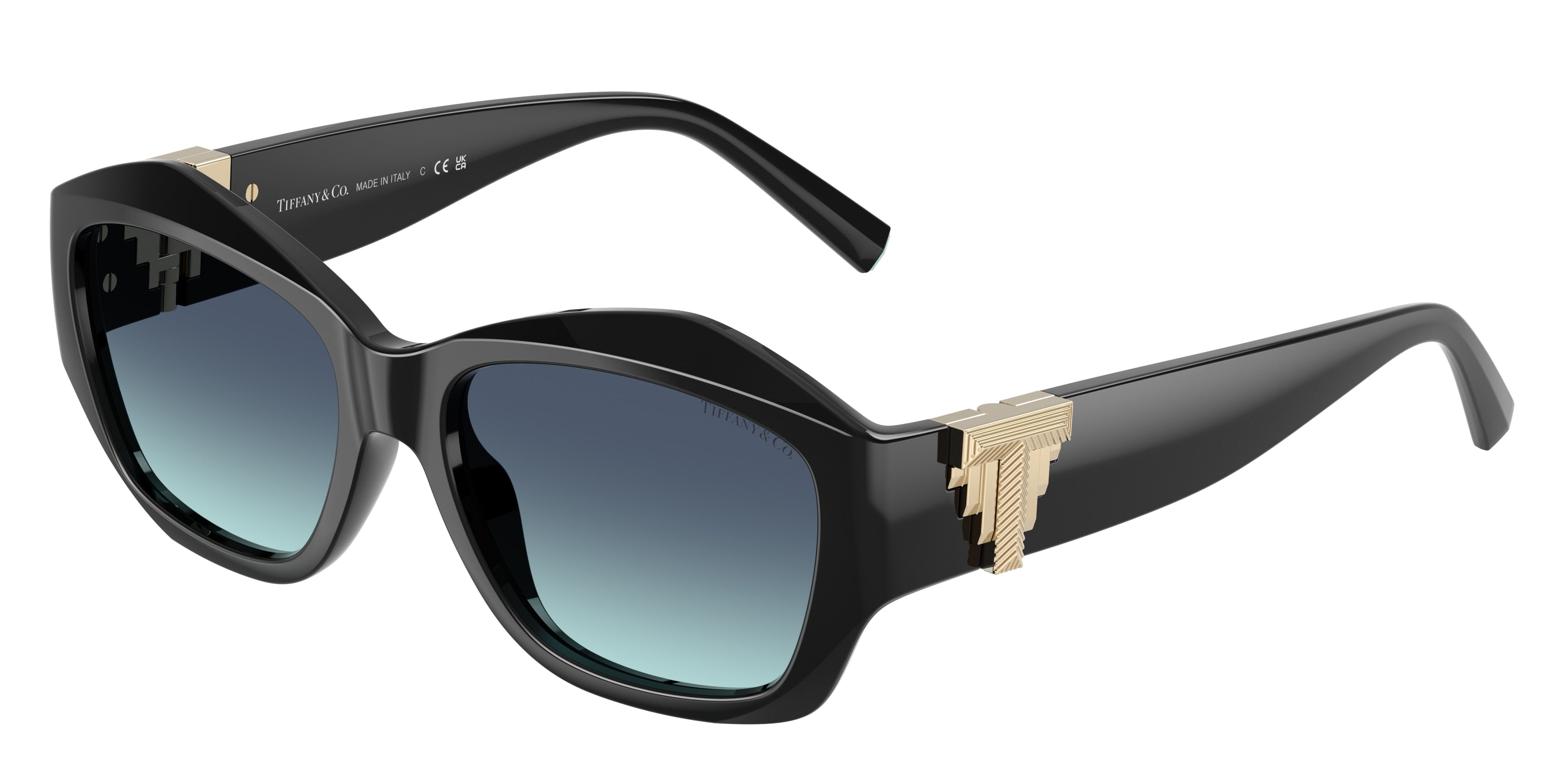 Tiffany TF4233U Pillow Sunglasses 80019S-Black 54-135-17 - Color Map Black