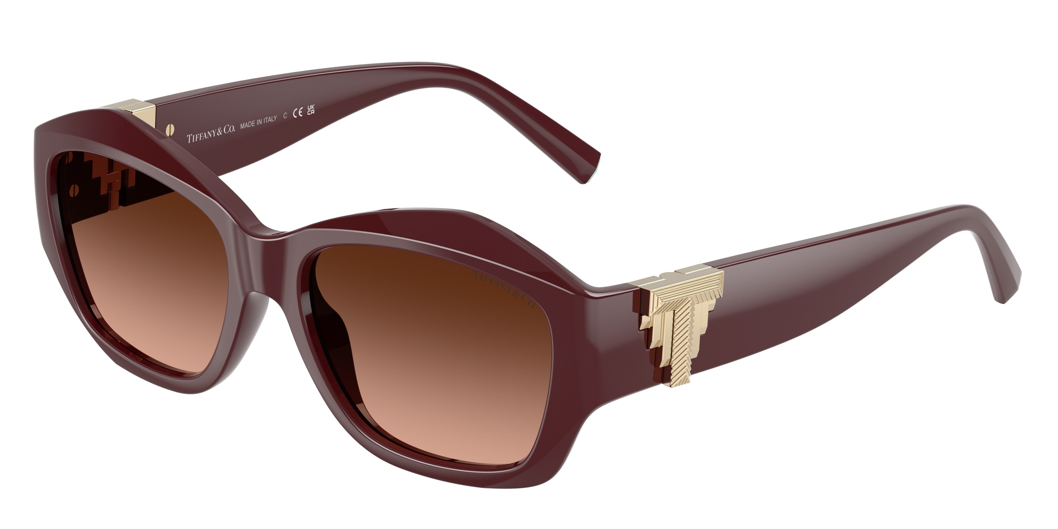 Tiffany TF4233U Pillow Sunglasses 83895M-Burgundy 54-135-17 - Color Map Violet