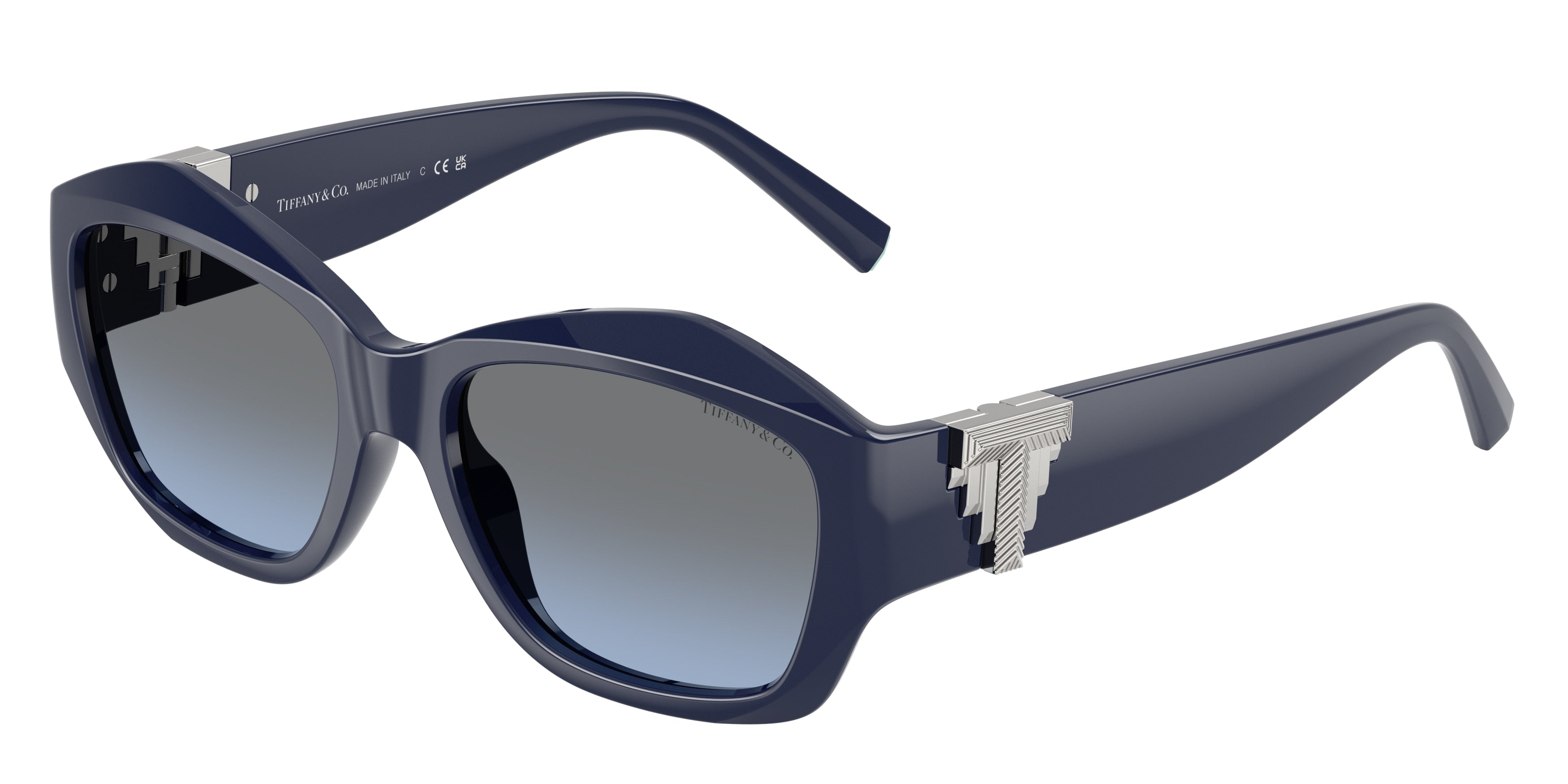 Tiffany TF4233U Pillow Sunglasses 83968F-Solid Dark Blue 54-135-17 - Color Map Blue