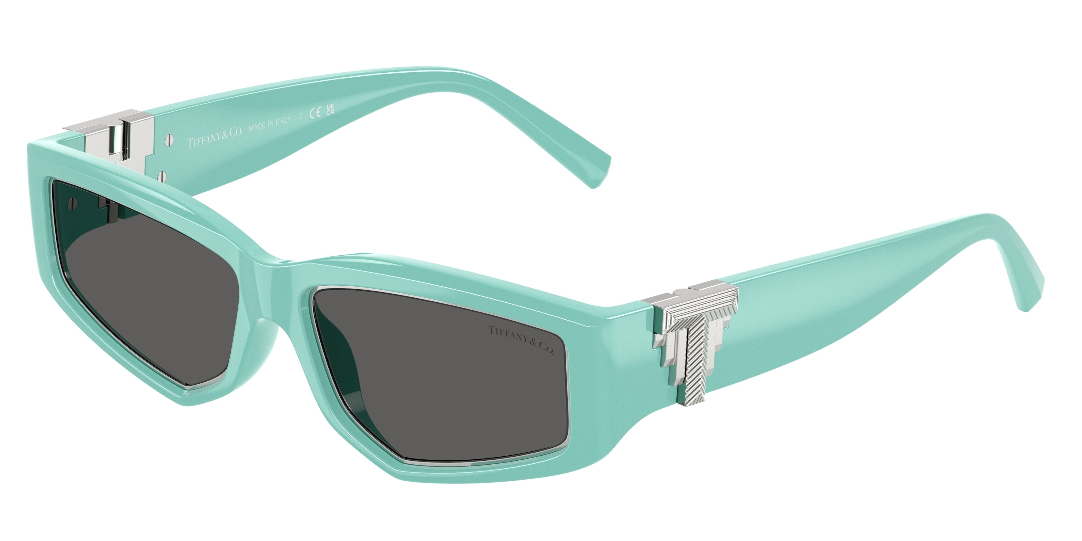 Tiffany TF4234U Irregular Sunglasses 8388S4-Tiffany Blue 55-135-16 - Color Map Blue