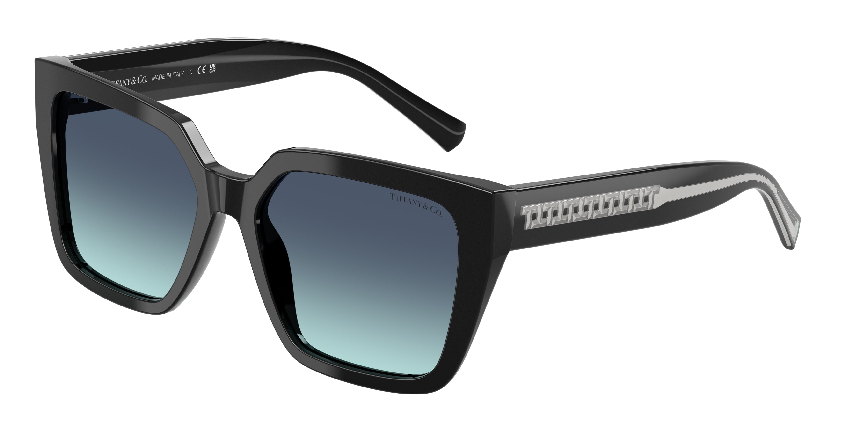 Tiffany TF4235 Square Sunglasses 83429S-Black 55-140-17 - Color Map Black