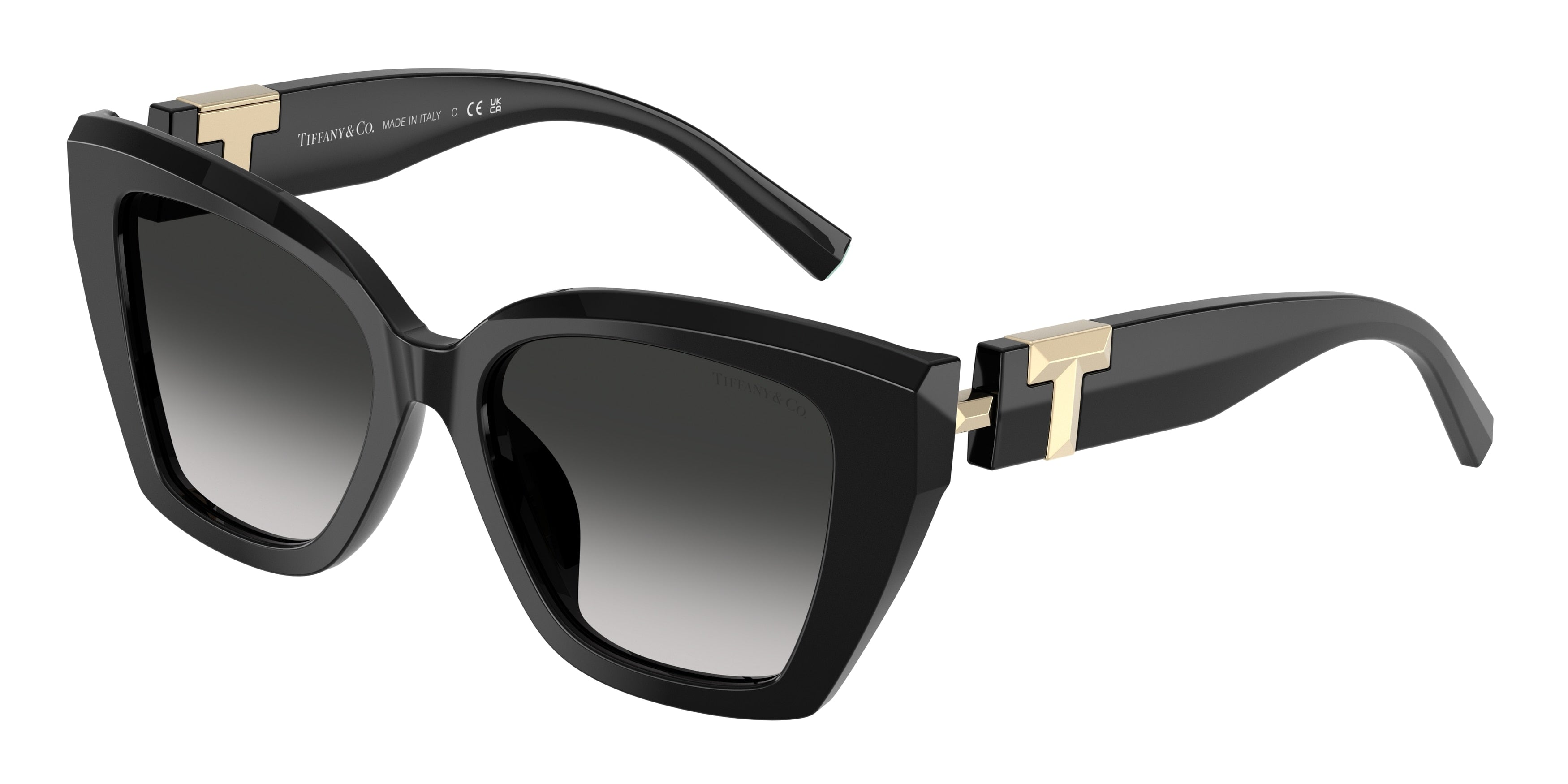 Tiffany TF4239U Square Sunglasses 80013C-Black 52-140-17 - Color Map Black