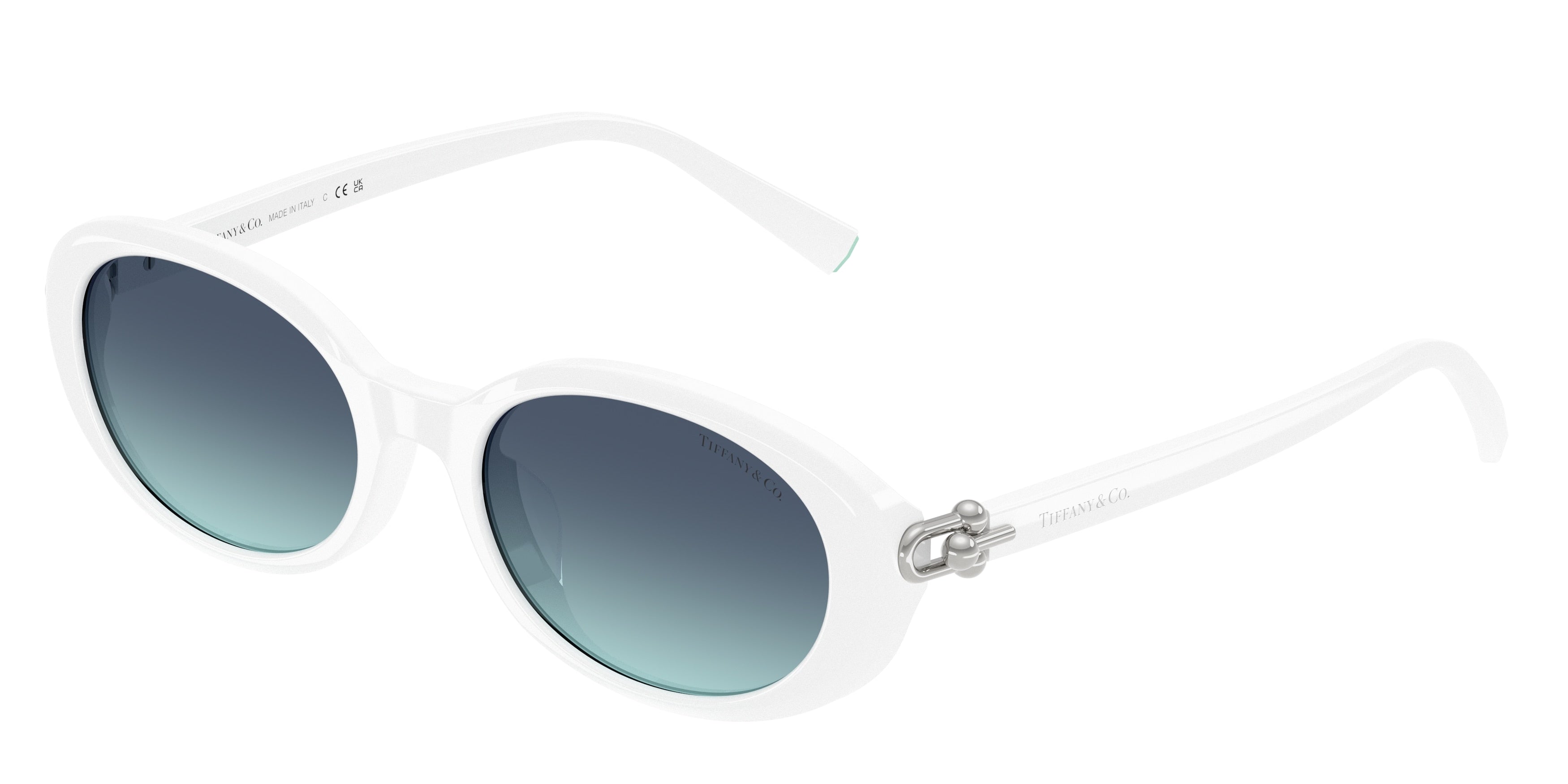 Tiffany TF4242D Oval Sunglasses 83929S-Bright White 54-140-19 - Color Map White