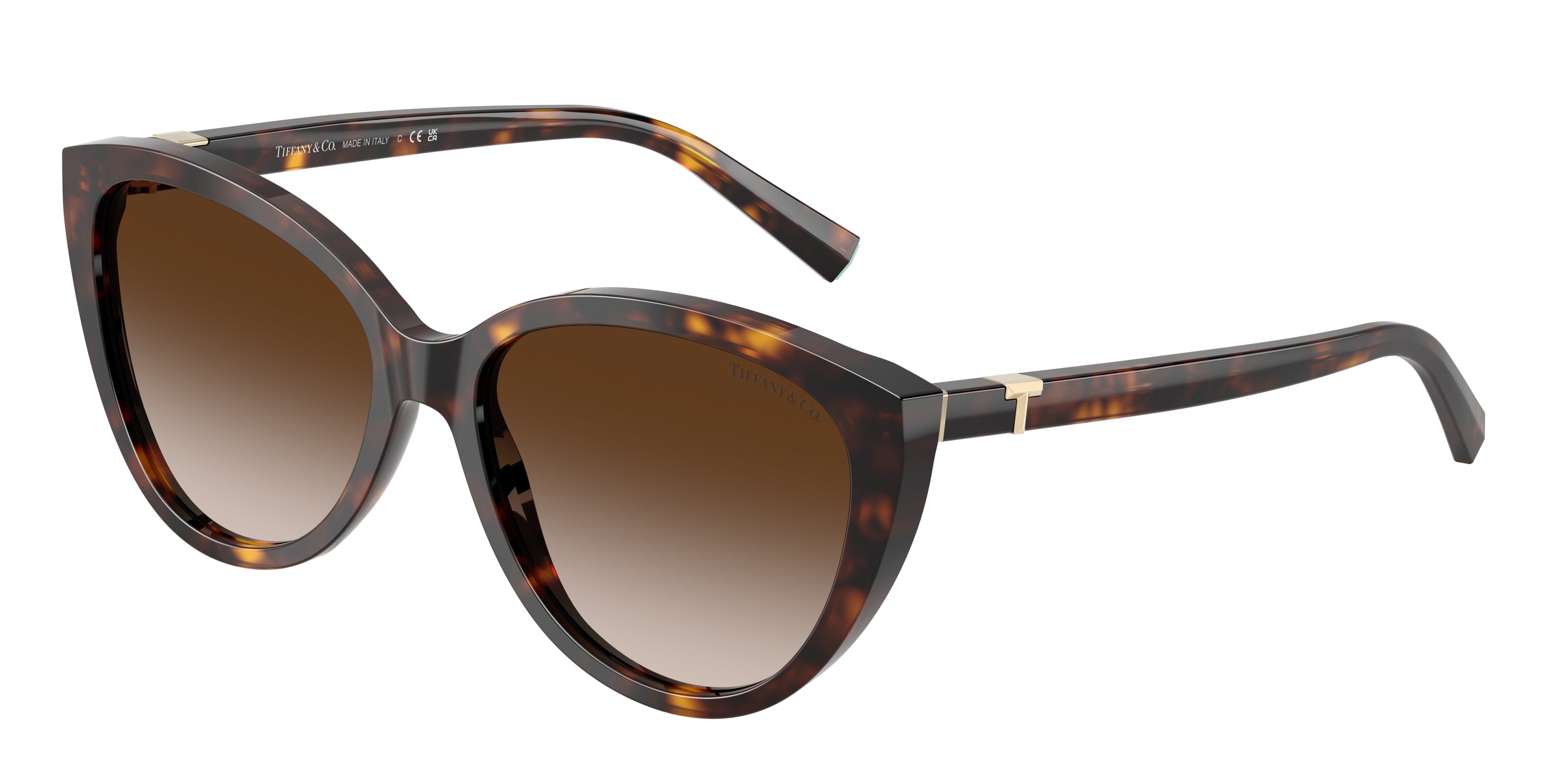 Tiffany TF4251F Cat Eye Sunglasses 80153B-Havana 56-140-16 - Color Map Tortoise