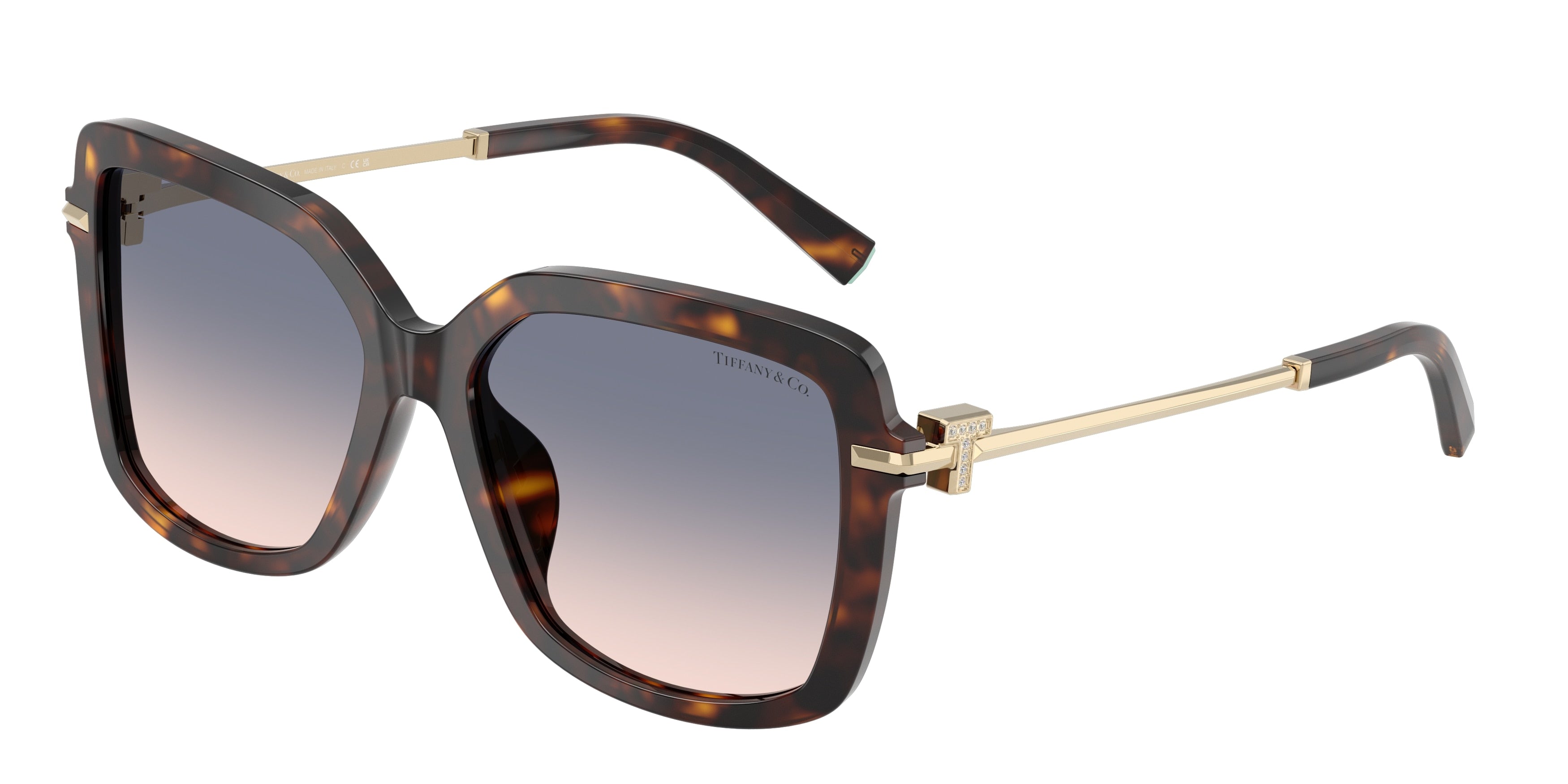 Tiffany TF4252B Square Sunglasses  801516-Havana 55-140-16 - Color Map Tortoise