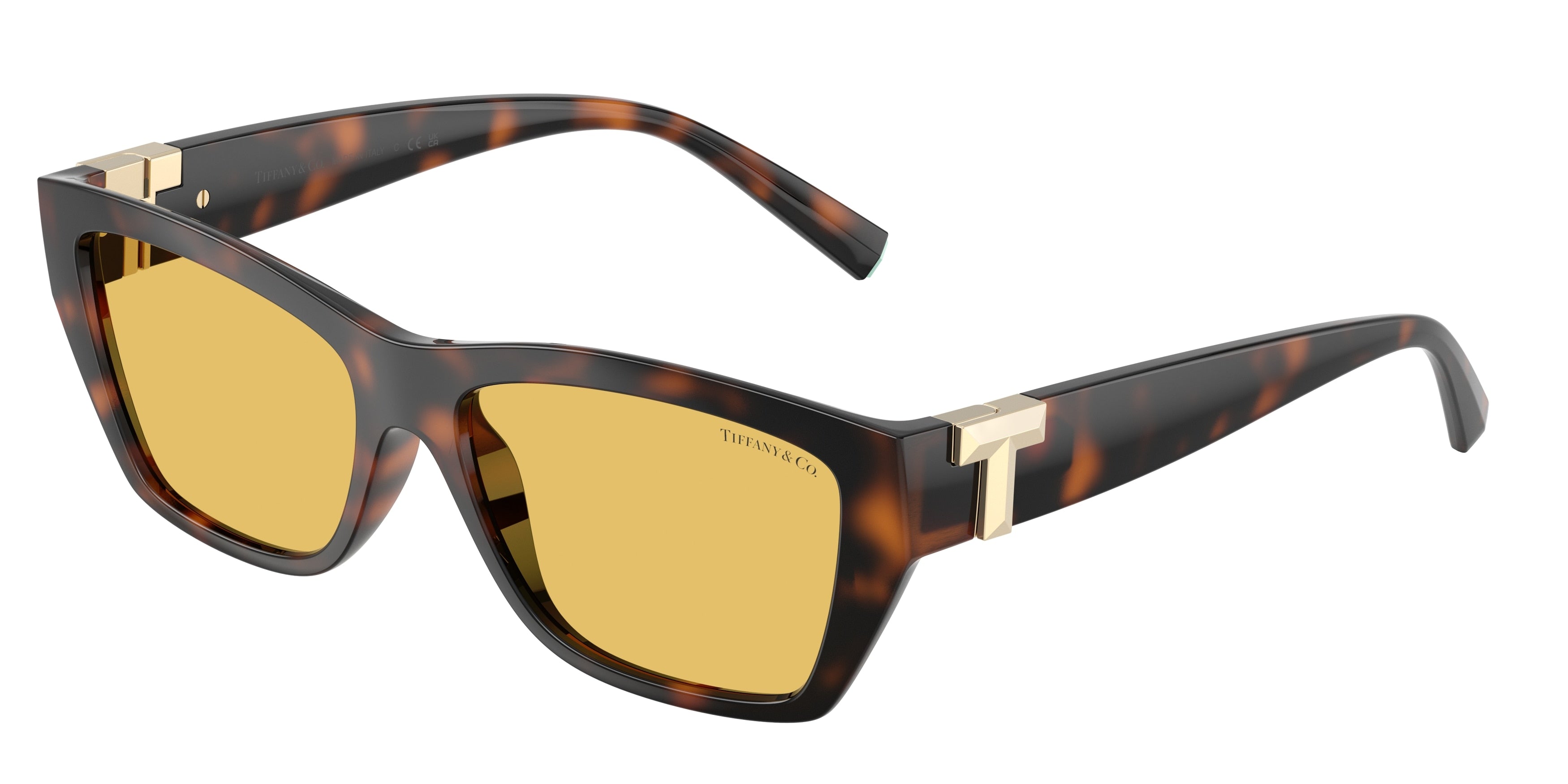 Tiffany TF4255U Rectangle Sunglasses 845685-Havana 56-140-16 - Color Map Tortoise