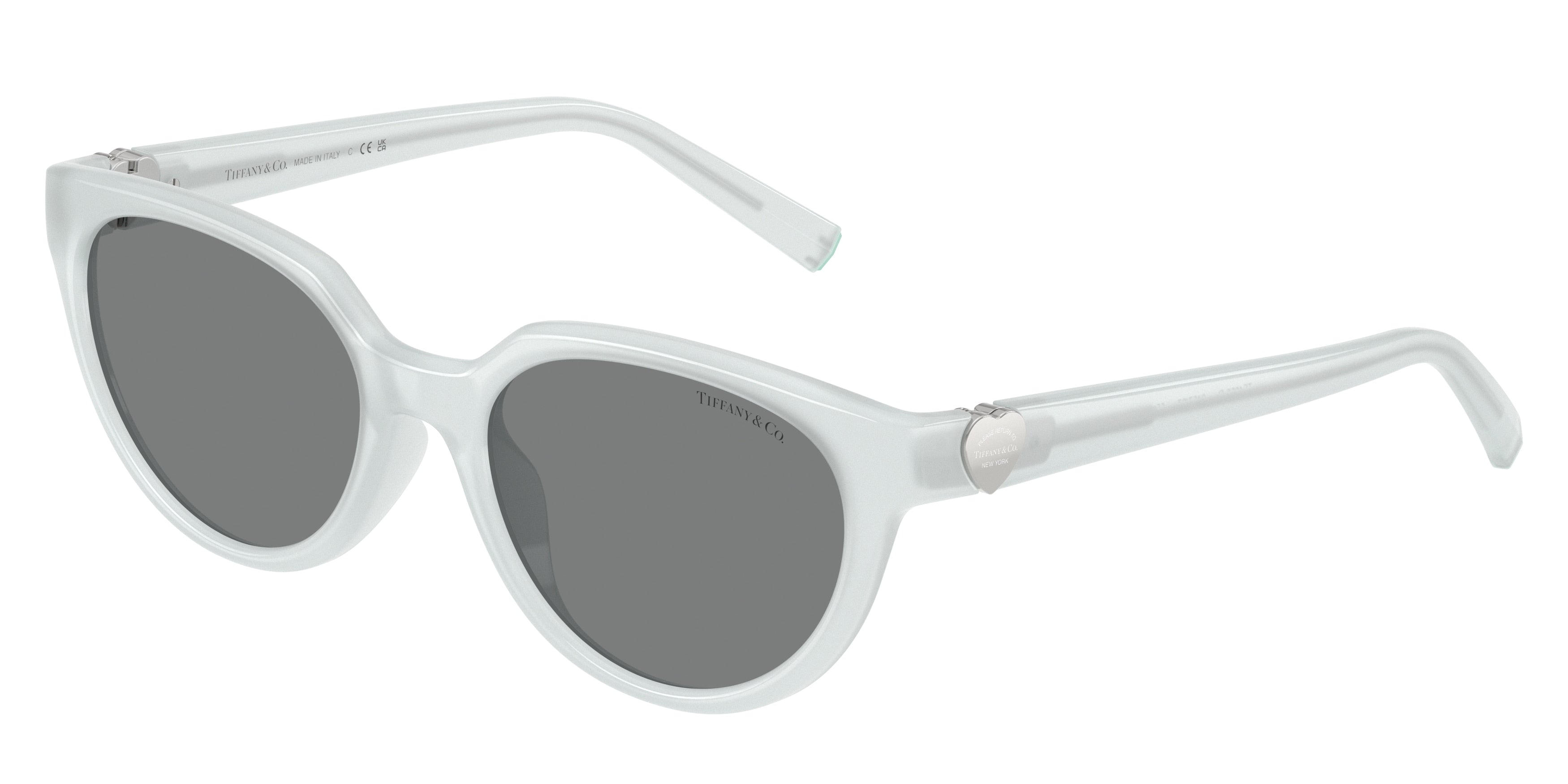 Tiffany TF4256D Cat Eye Sunglasses 845787-Opal Diamond 55-140-19 - Color Map Grey