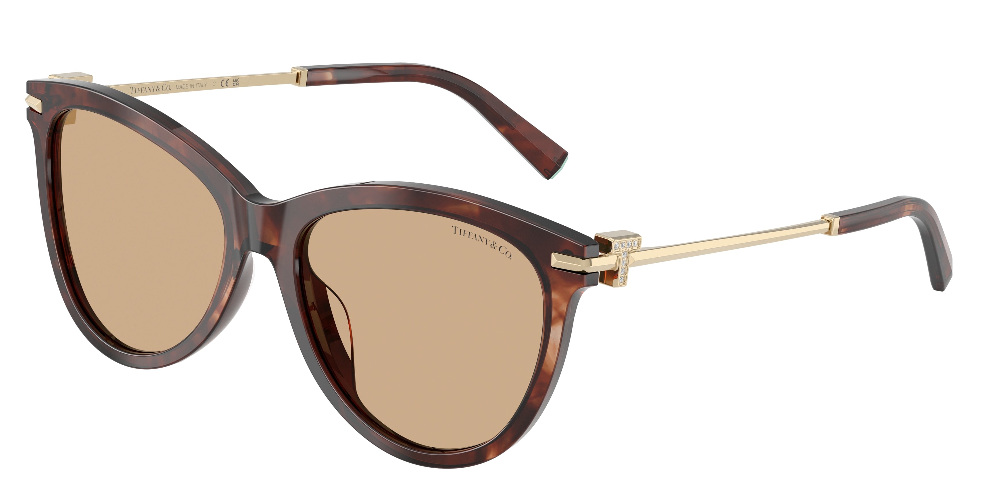 Tiffany TF4258BU Phantos Sunglasses 8421/8-Spotted Brown Havana 57-145-17 - Color Map Brown