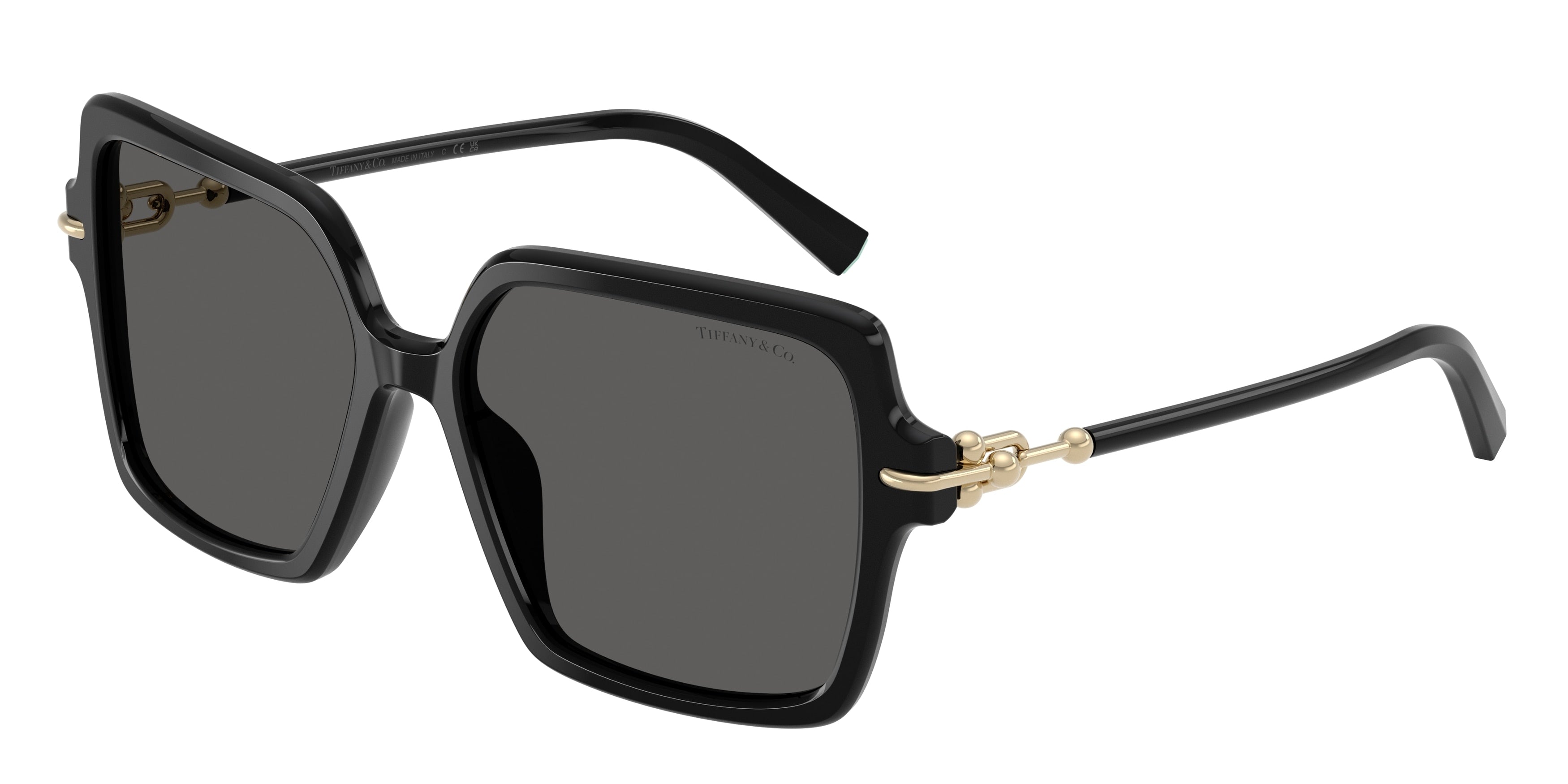 Tiffany TF4260U Square Sunglasses 8001S4-Black 57-140-16 - Color Map Black