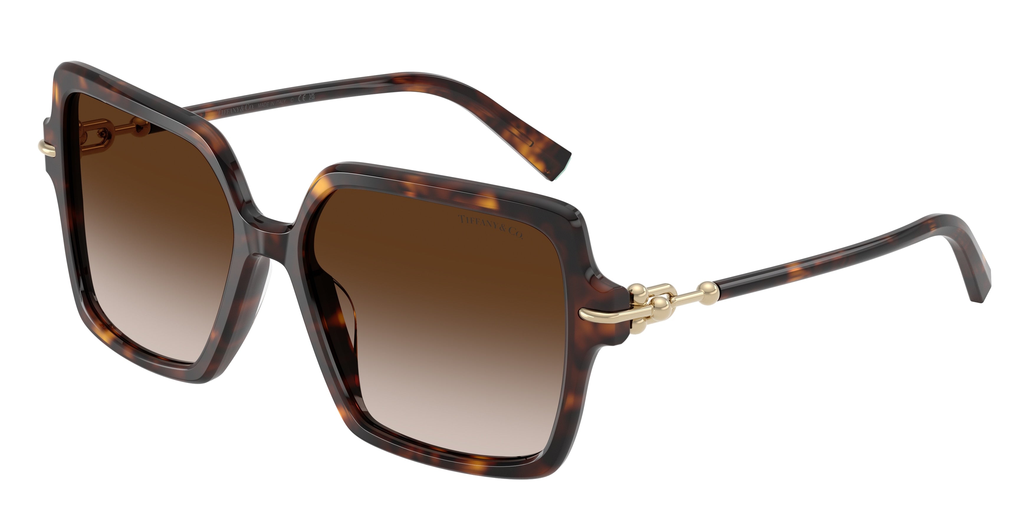 Tiffany TF4260U Square Sunglasses 80153B-Havana 57-140-16 - Color Map Tortoise
