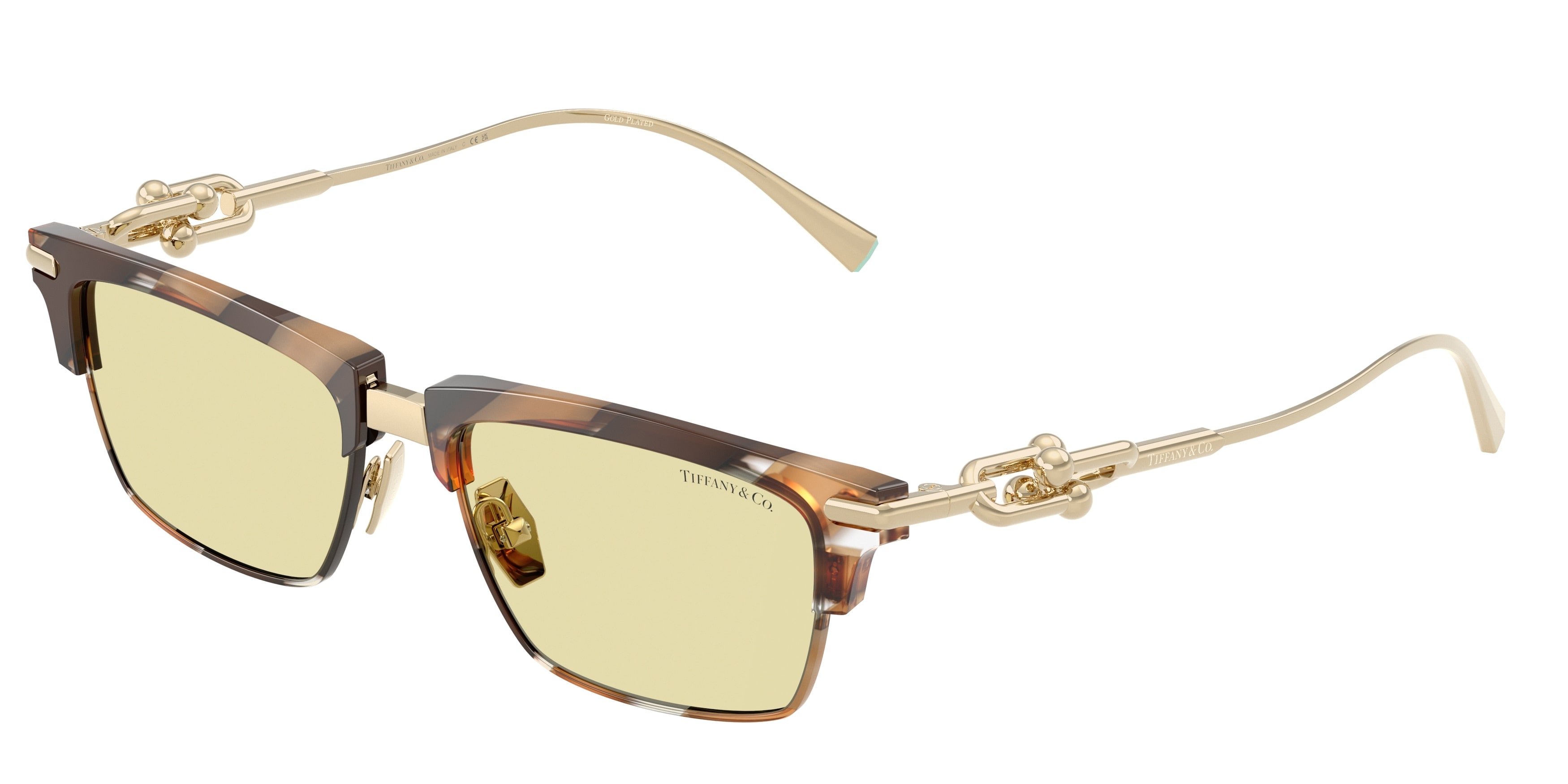 Tiffany TF4262K Rectangle Sunglasses 845485-Brown Havana 54-145-17 - Color Map Brown