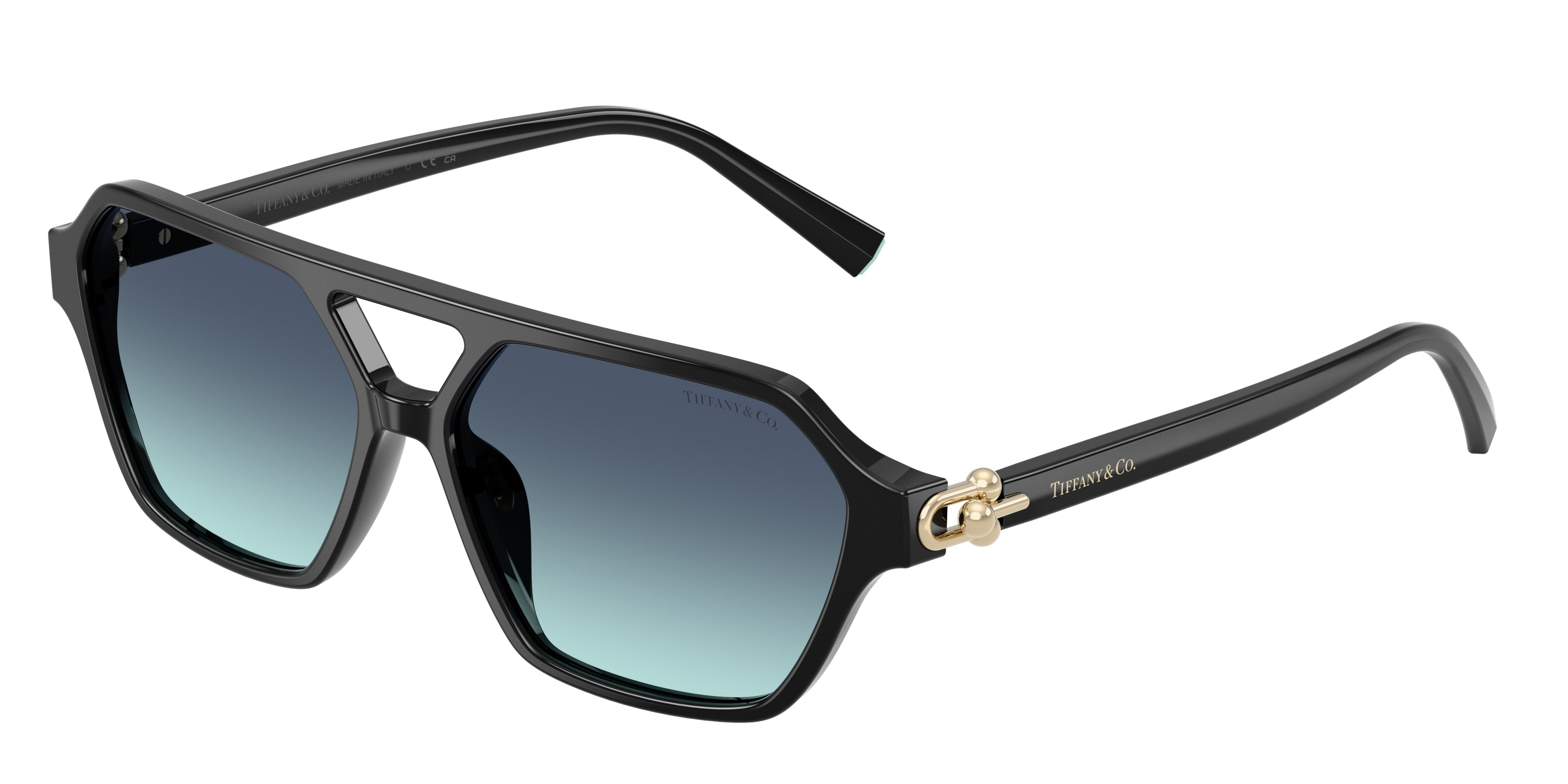Tiffany TF4264U Square Sunglasses 80019S-Black 58-140-14 - Color Map Black