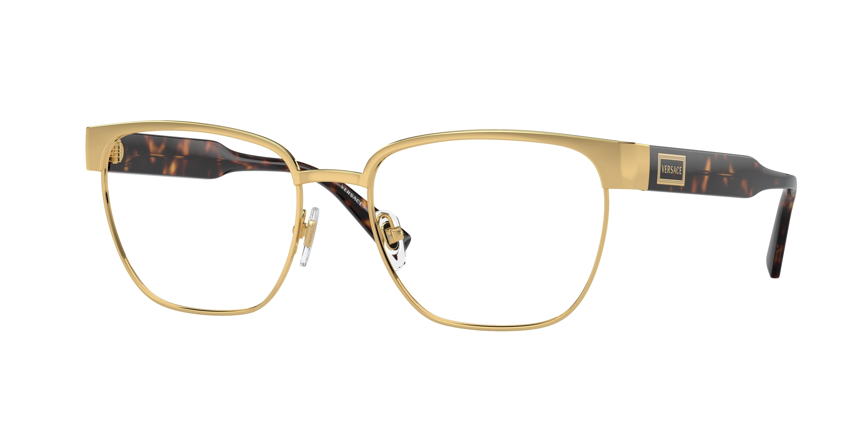 Versace VE1264 Pillow Eyeglasses 1460-Gold 54-140-18 - Color Map Gold
