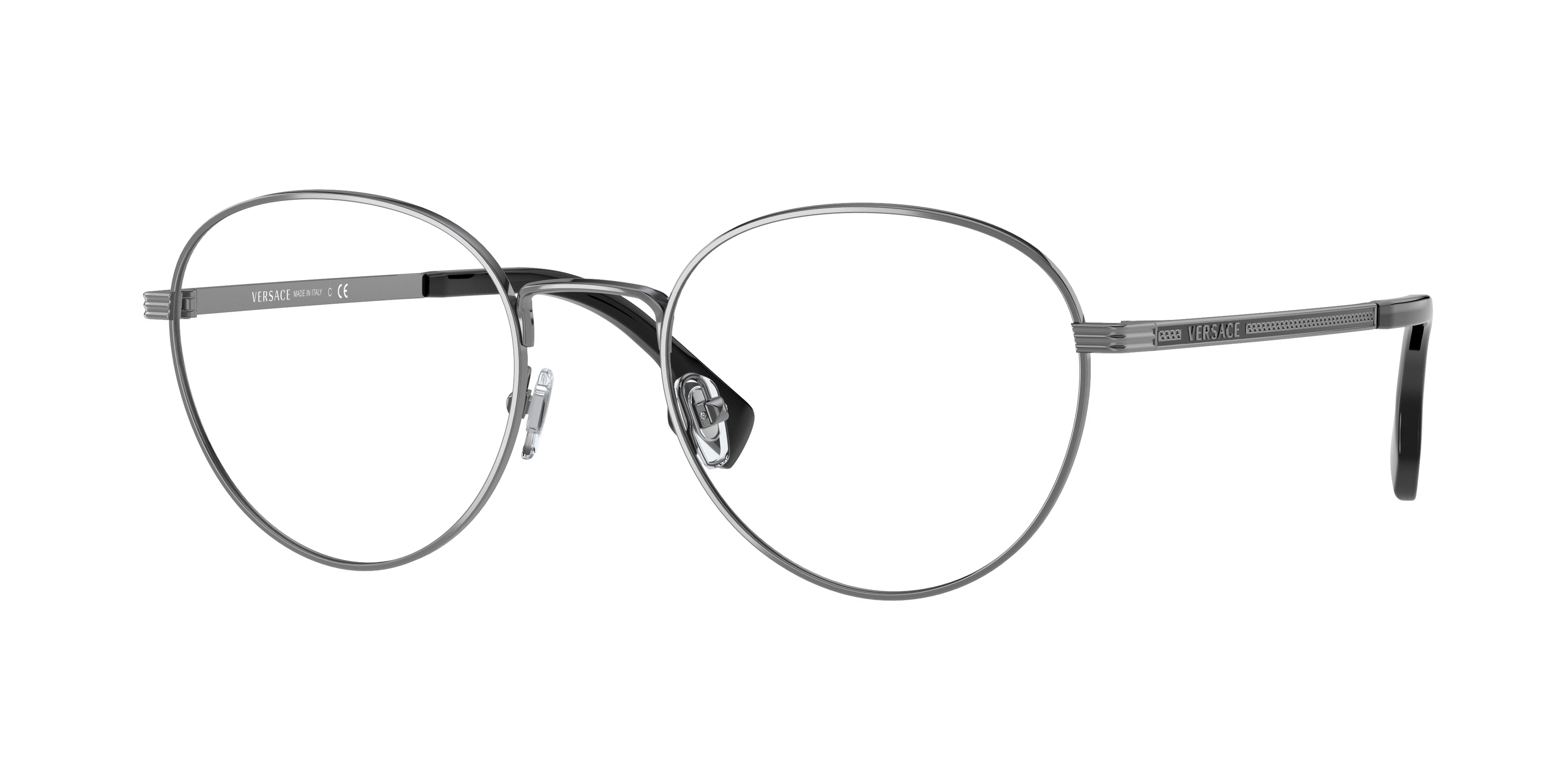 Versace VE1279 Phantos Eyeglasses 1001-Gunmetal 53-145-20 - Color Map Grey